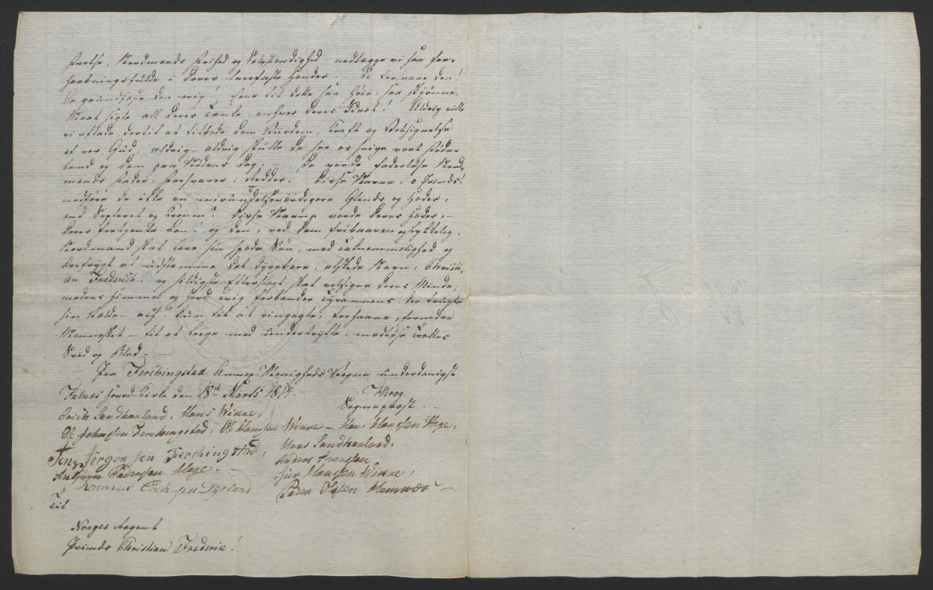 Statsrådssekretariatet, AV/RA-S-1001/D/Db/L0008: Fullmakter for Eidsvollsrepresentantene i 1814. , 1814, s. 250