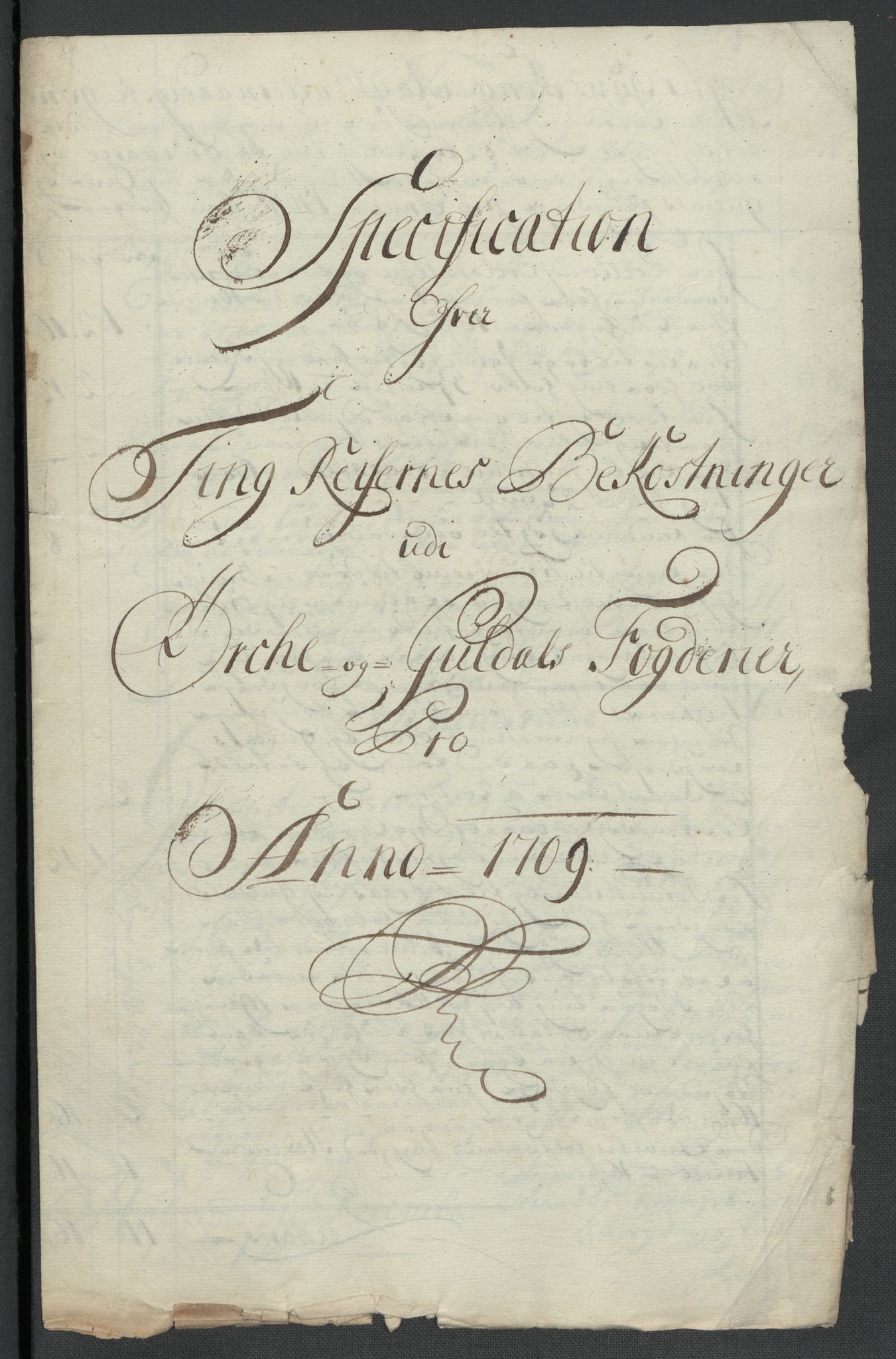 Rentekammeret inntil 1814, Reviderte regnskaper, Fogderegnskap, RA/EA-4092/R60/L3959: Fogderegnskap Orkdal og Gauldal, 1709, s. 405