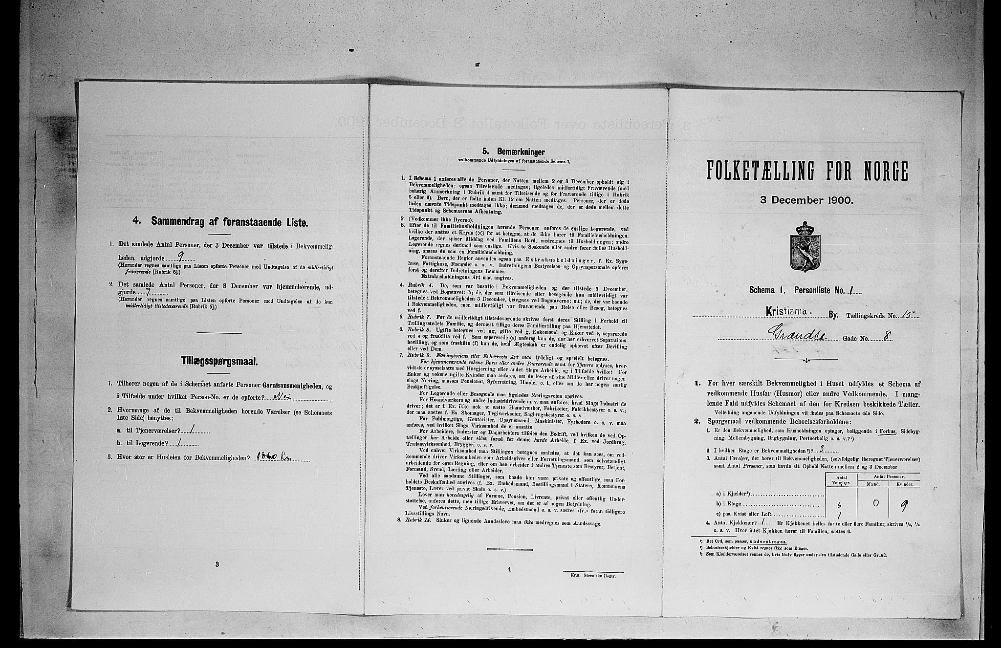 SAO, Folketelling 1900 for 0301 Kristiania kjøpstad, 1900, s. 29301