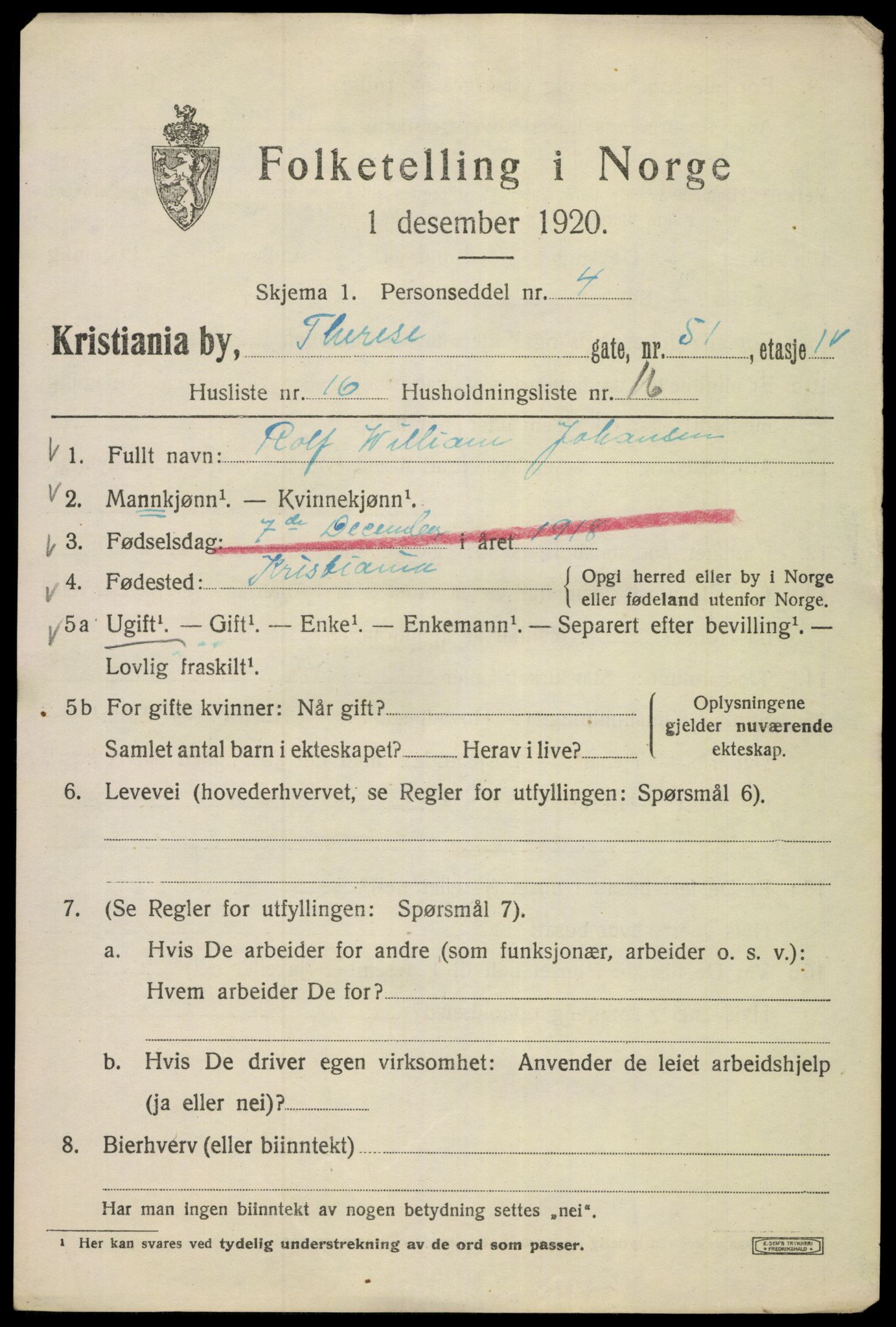 SAO, Folketelling 1920 for 0301 Kristiania kjøpstad, 1920, s. 570453
