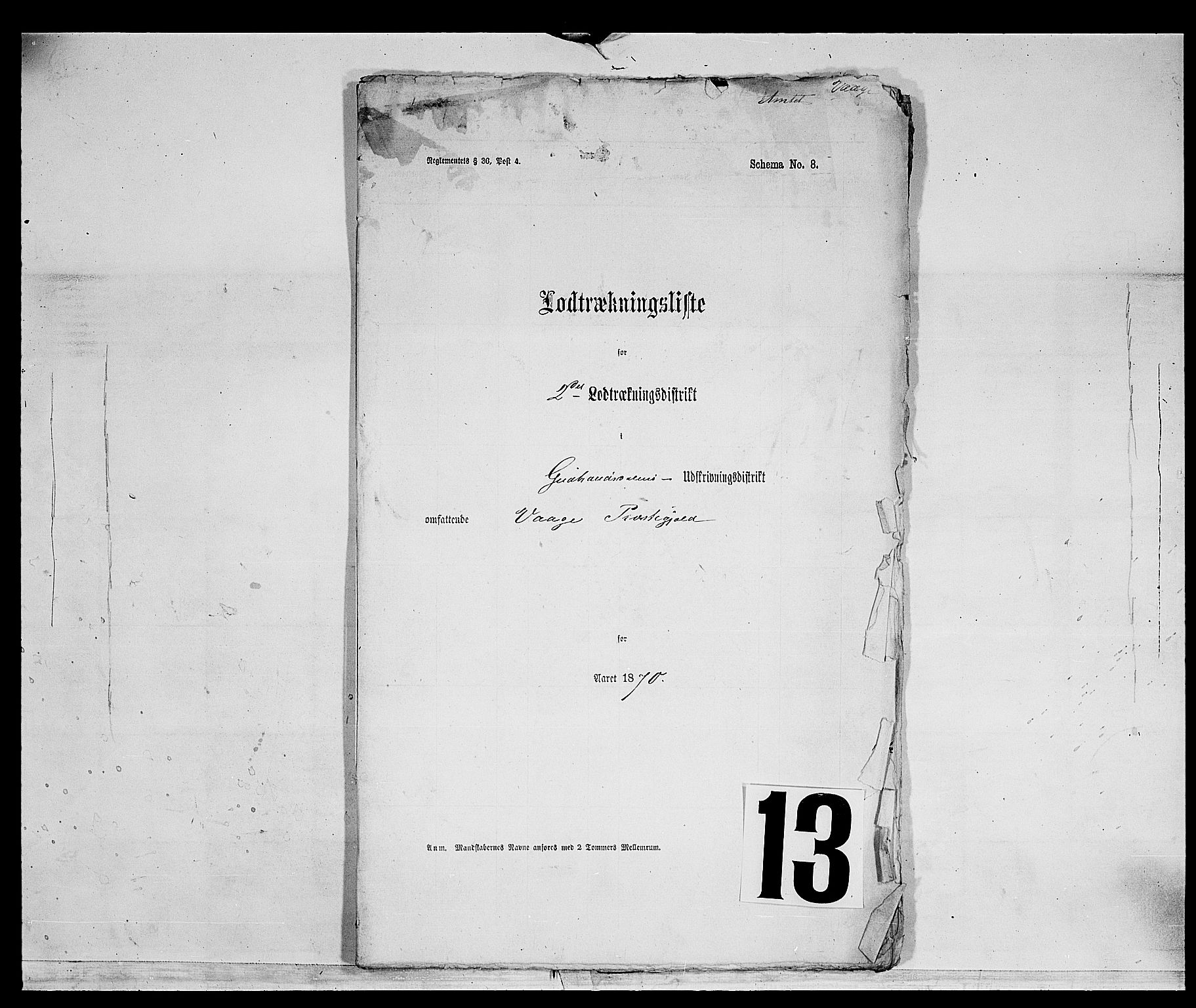 Fylkesmannen i Oppland, SAH/FYO-002/1/K/Kg/L1174: Fron, Nordre og Søndre Fron, Vågå, 1860-1879, s. 472