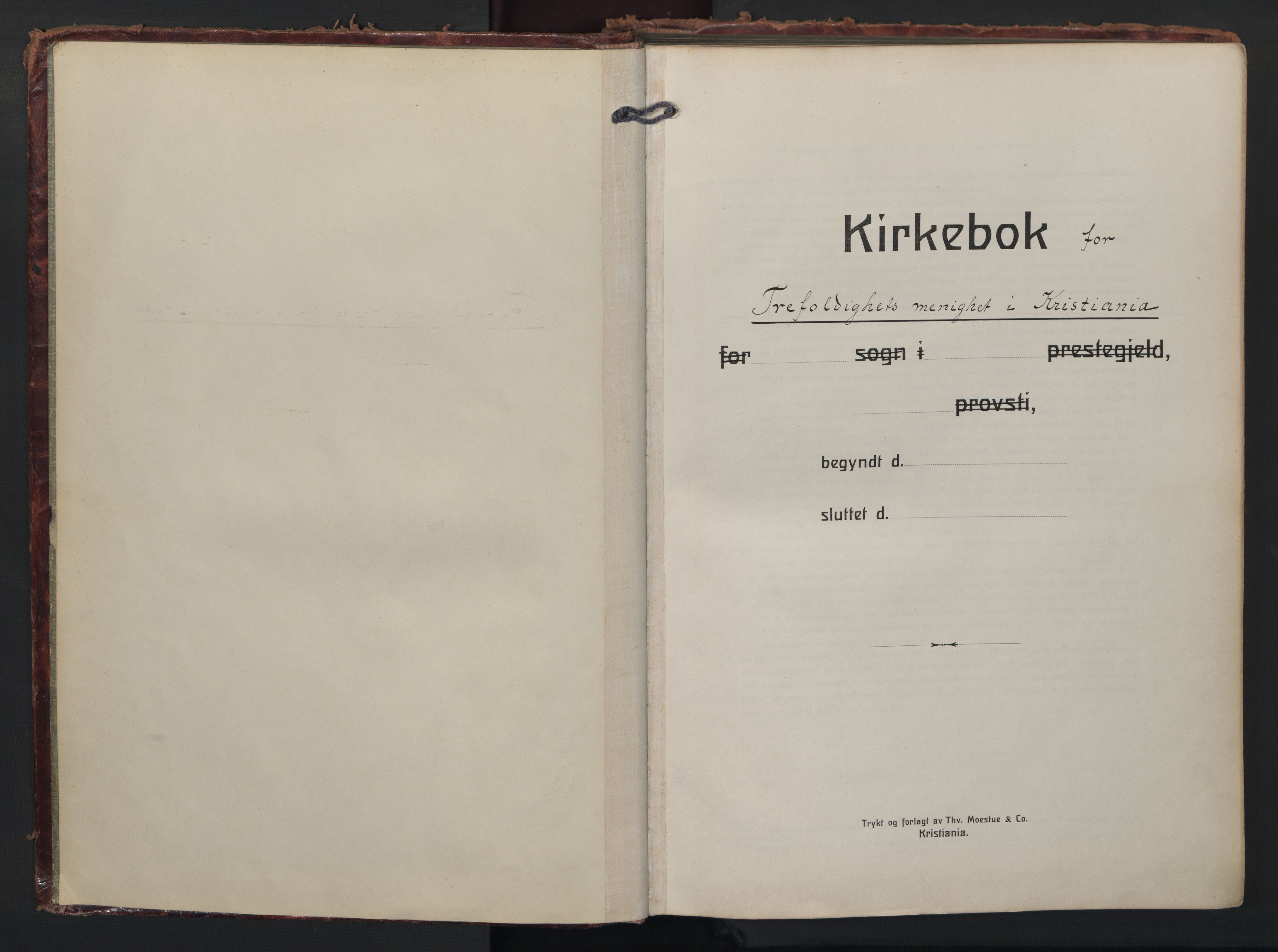 Trefoldighet prestekontor Kirkebøker, AV/SAO-A-10882/F/Fc/L0007: Ministerialbok nr. III 7, 1914-1920