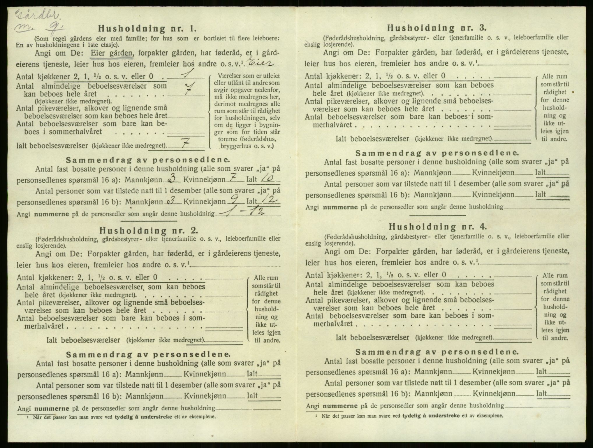 SAO, Folketelling 1920 for 0240 Feiring herred, 1920, s. 417