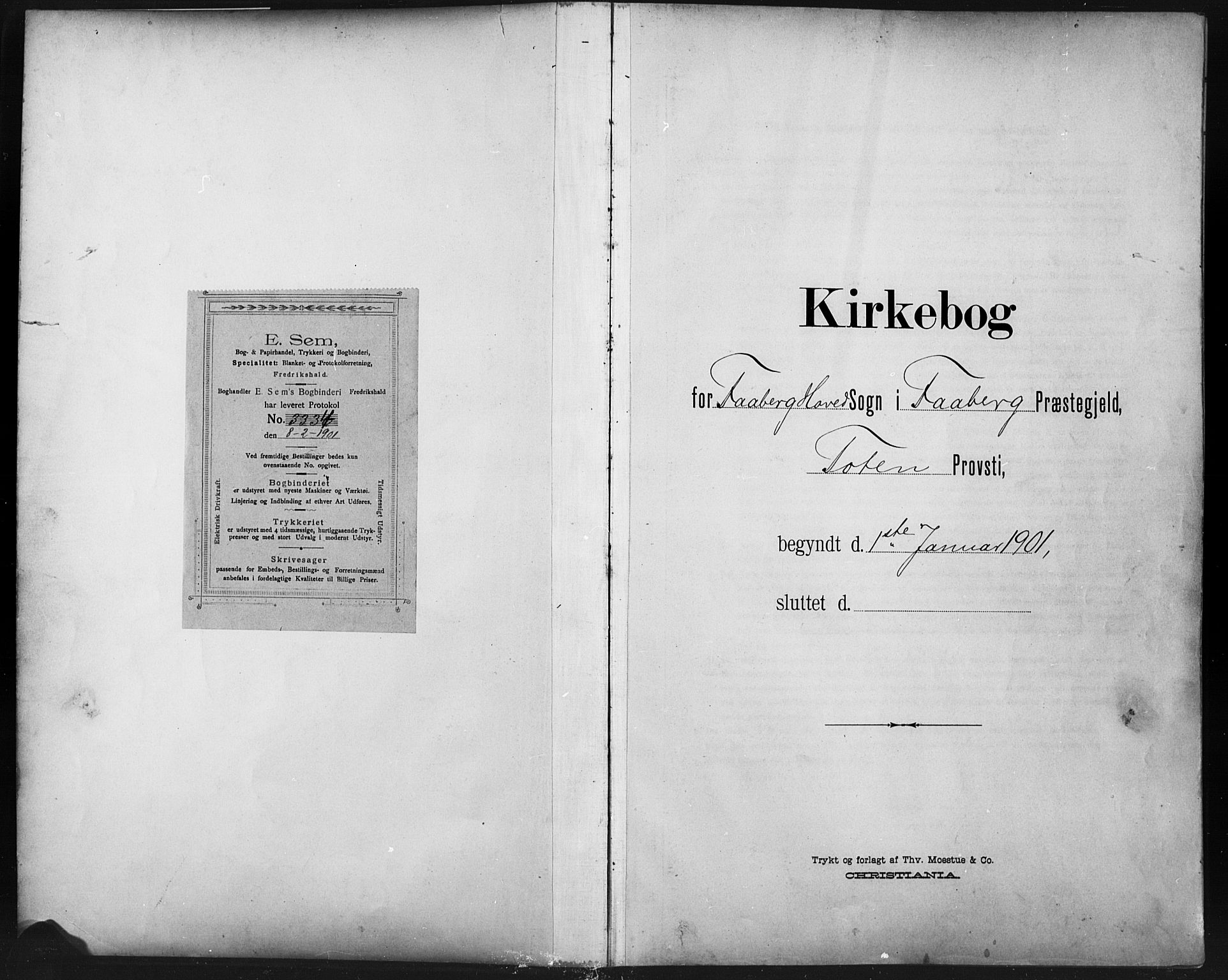 Fåberg prestekontor, SAH/PREST-086/H/Ha/Hab/L0011: Klokkerbok nr. 11, 1901-1921