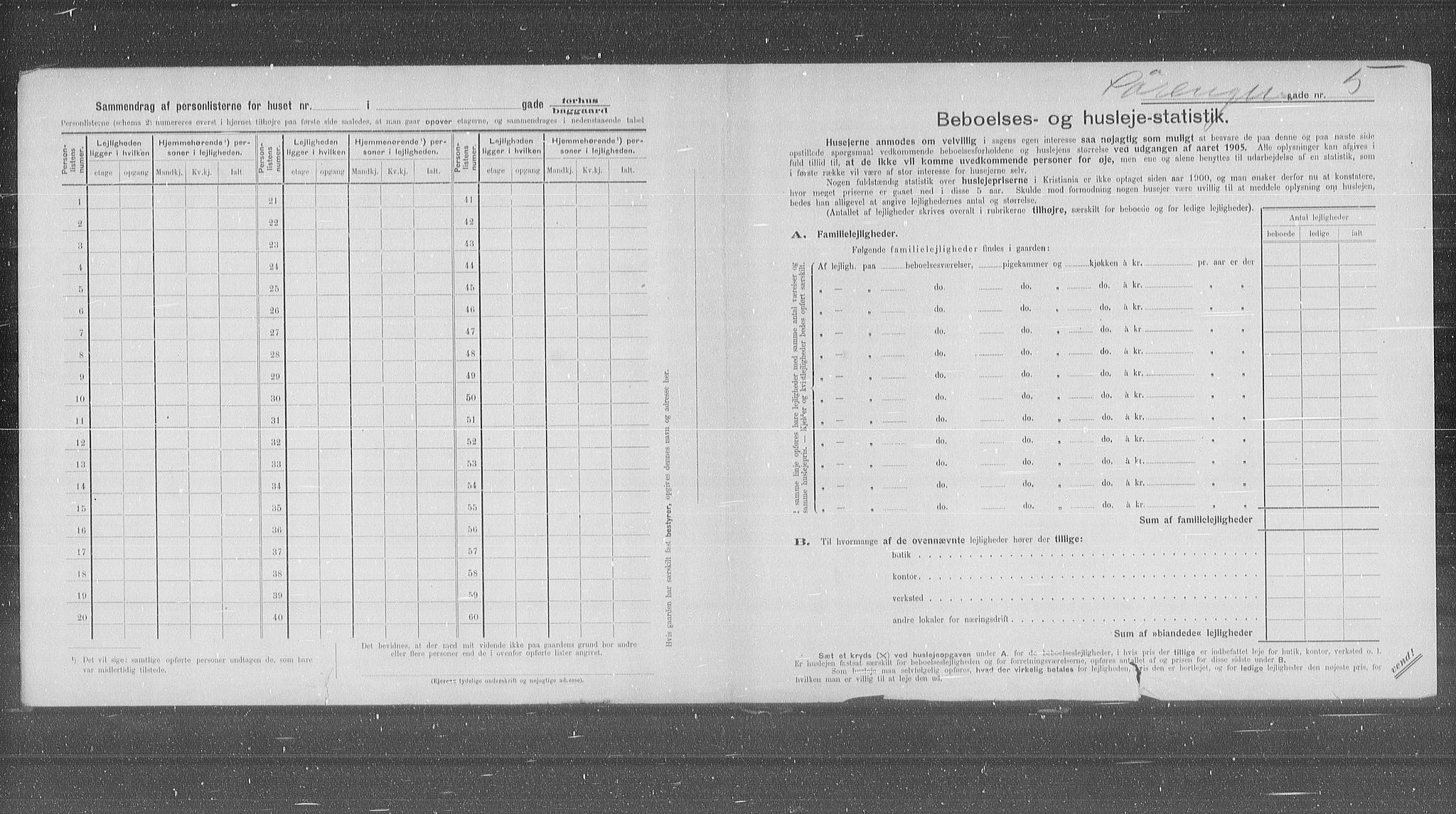 OBA, Kommunal folketelling 31.12.1905 for Kristiania kjøpstad, 1905, s. 55718