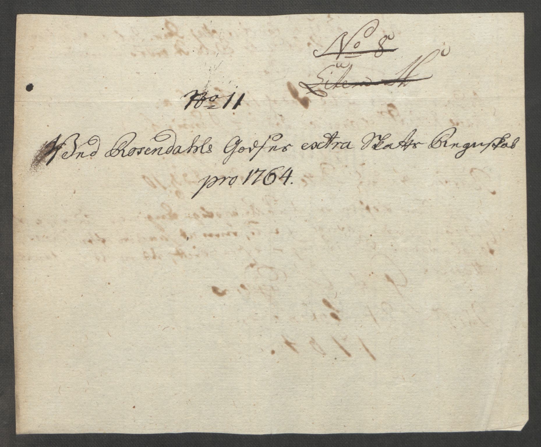 Rentekammeret inntil 1814, Reviderte regnskaper, Fogderegnskap, AV/RA-EA-4092/R49/L3157: Ekstraskatten Rosendal Baroni, 1762-1772, s. 102