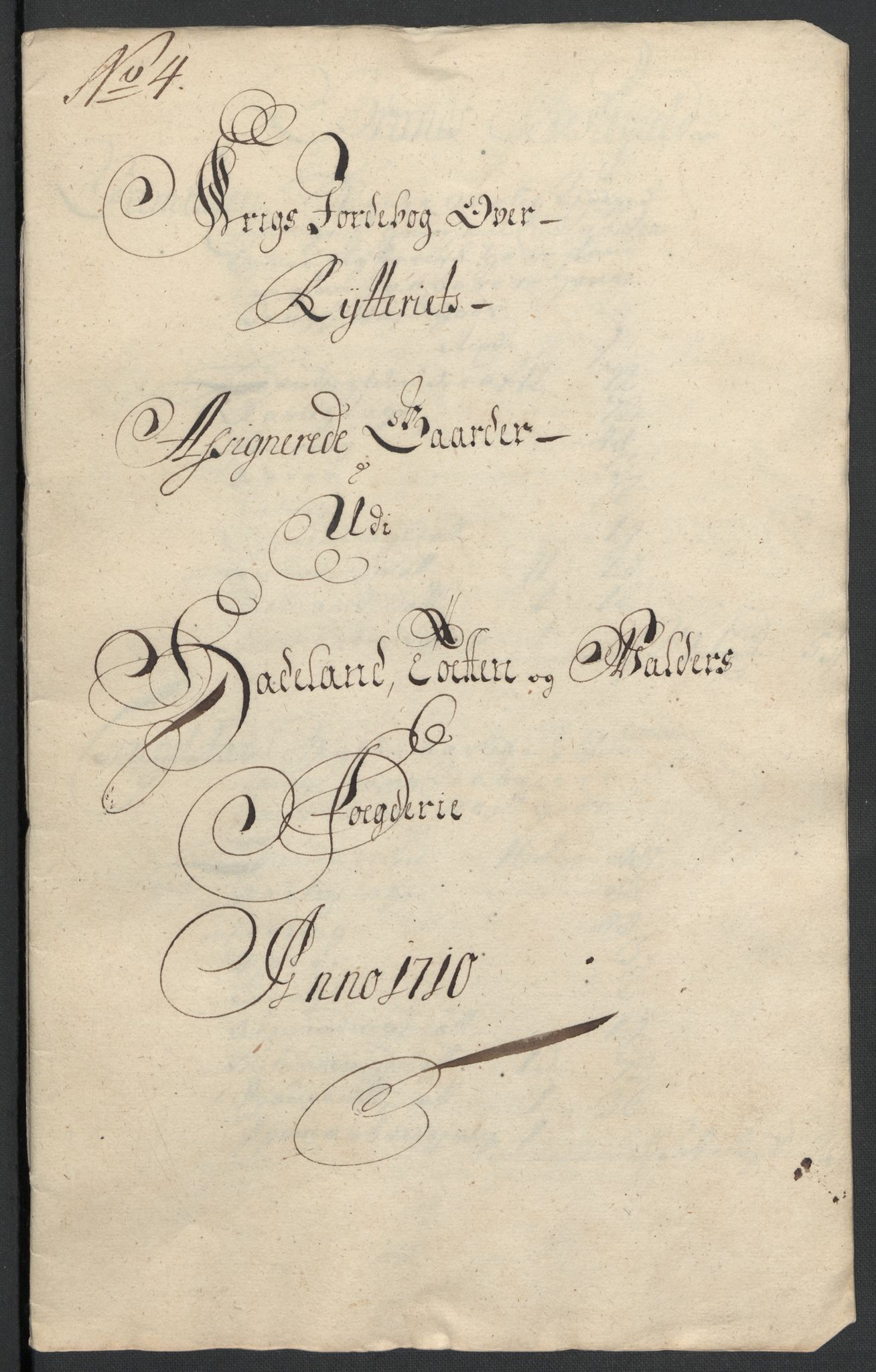 Rentekammeret inntil 1814, Reviderte regnskaper, Fogderegnskap, RA/EA-4092/R18/L1307: Fogderegnskap Hadeland, Toten og Valdres, 1710, s. 135