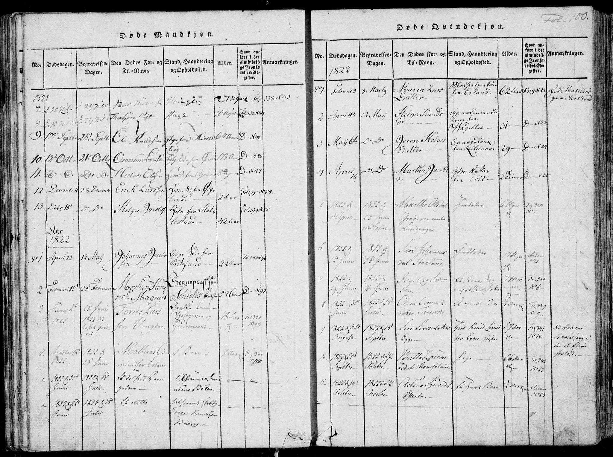 Skjold sokneprestkontor, AV/SAST-A-101847/H/Ha/Haa/L0003: Ministerialbok nr. A 3, 1815-1835, s. 100