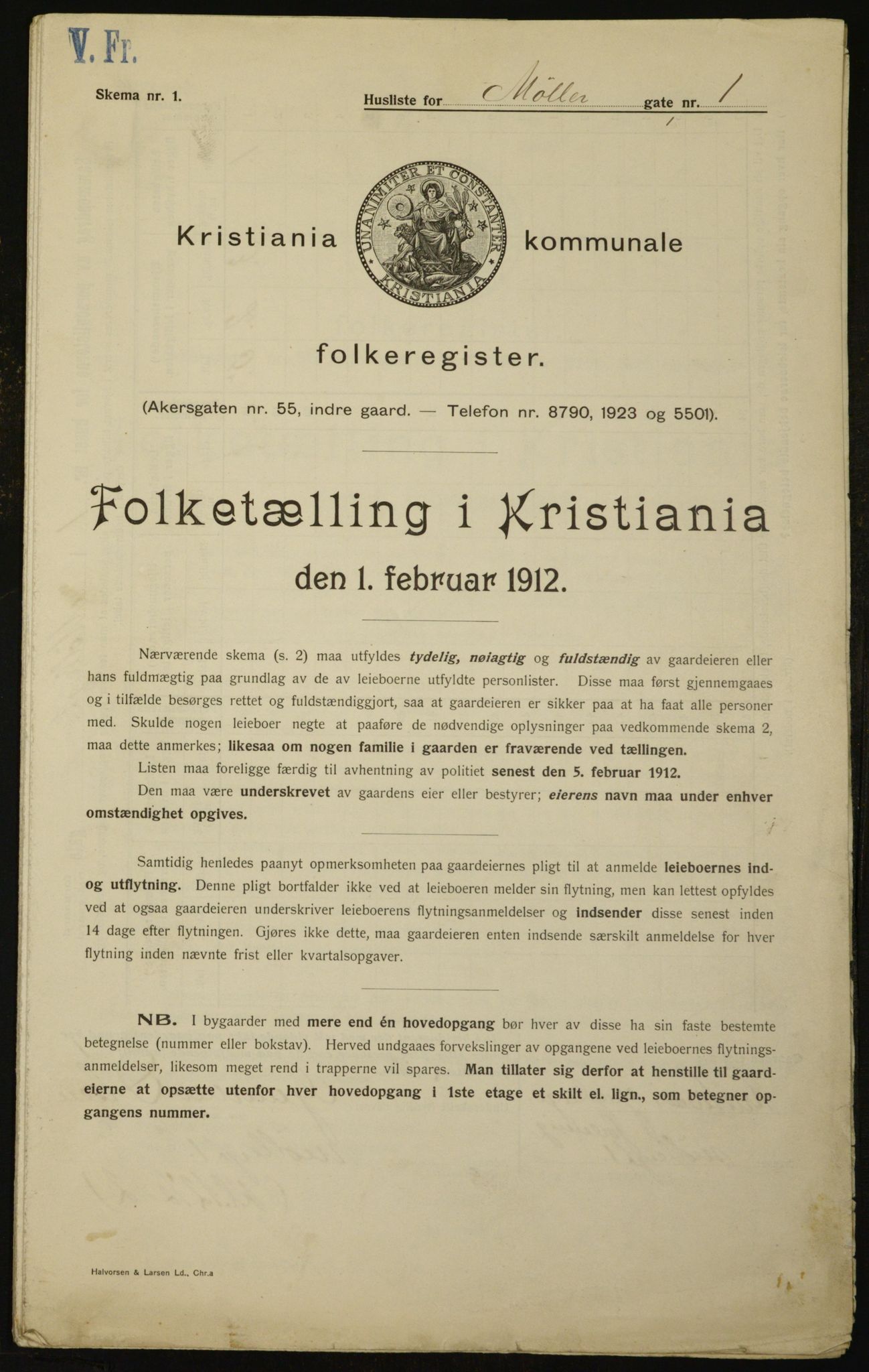 OBA, Kommunal folketelling 1.2.1912 for Kristiania, 1912, s. 68936