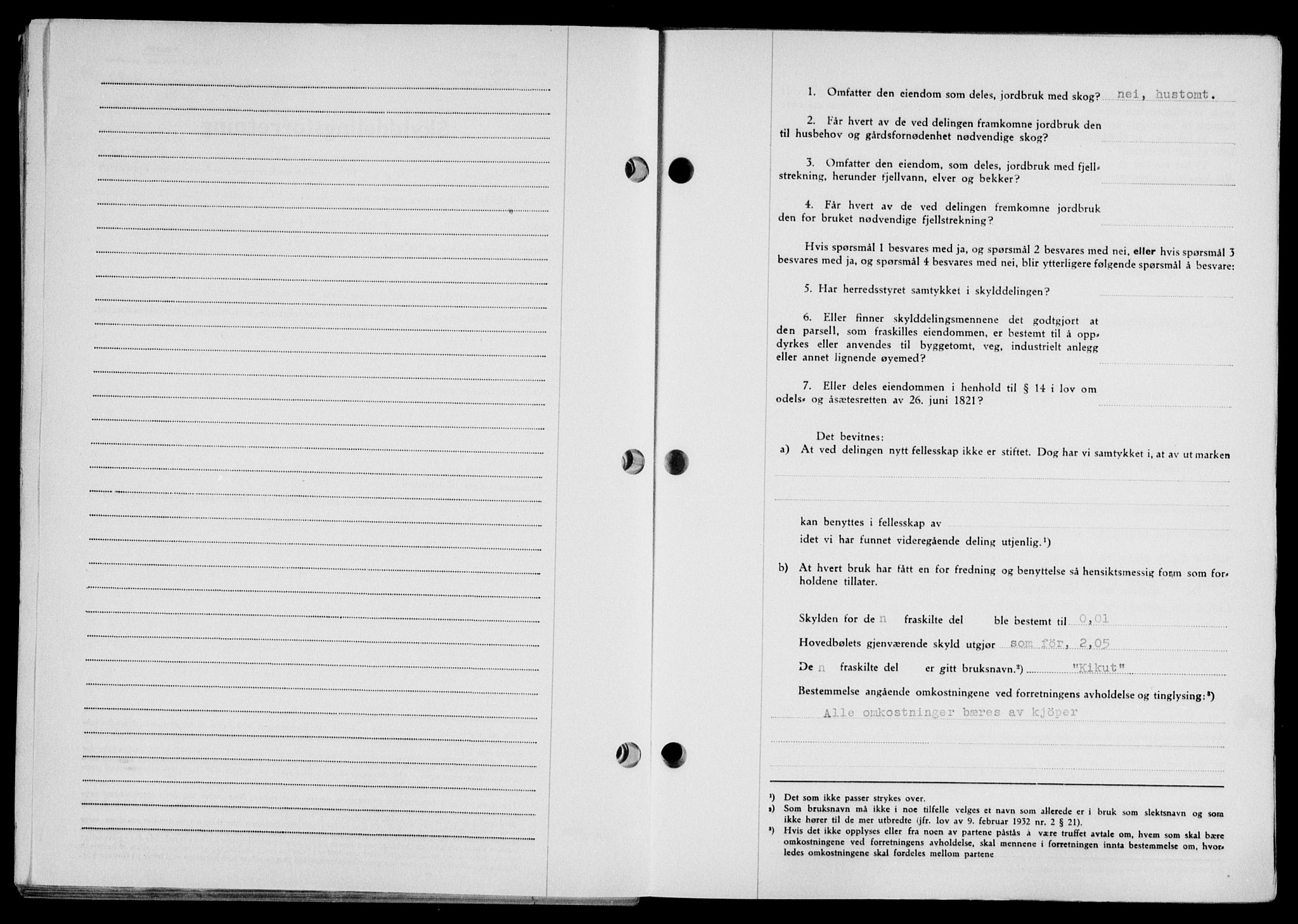 Lofoten sorenskriveri, SAT/A-0017/1/2/2C/L0019a: Pantebok nr. 19a, 1948-1948, Dagboknr: 2096/1948
