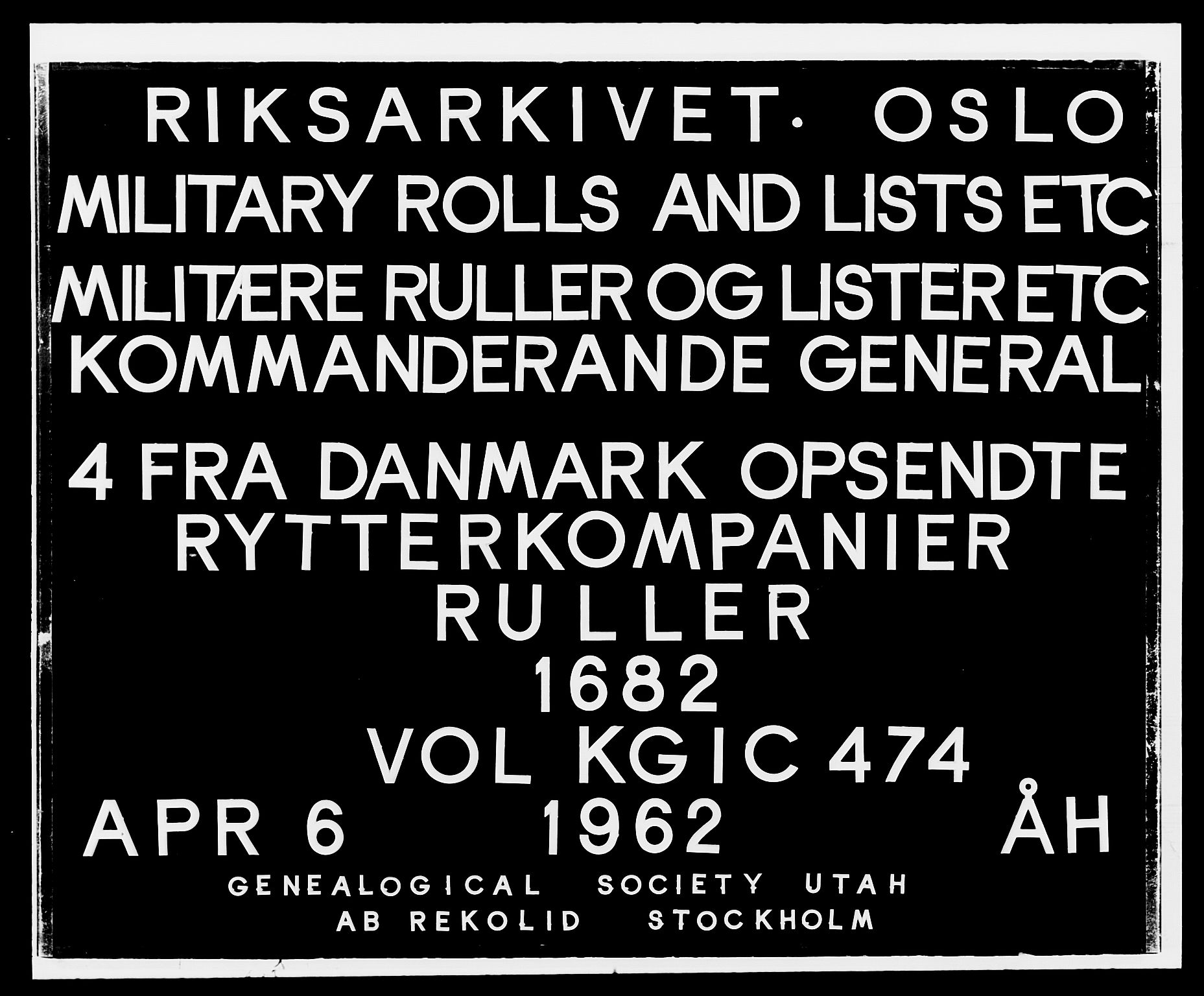 Kommanderende general (KG I) med Det norske krigsdirektorium, RA/EA-5419/E/Ea/L0474: Kavaleriet, 1682-1730, s. 212
