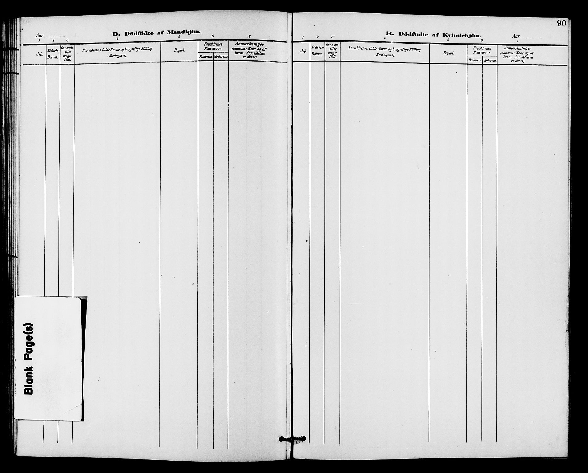 Vardal prestekontor, SAH/PREST-100/H/Ha/Hab/L0011: Klokkerbok nr. 11, 1899-1913, s. 90