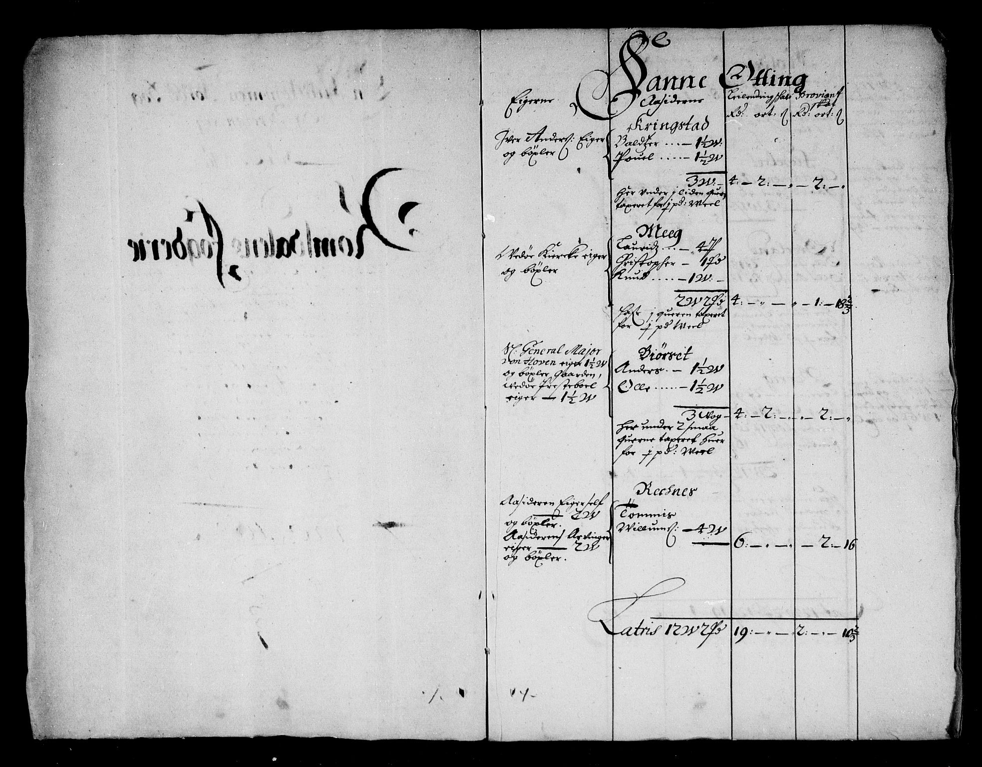 Rentekammeret inntil 1814, Reviderte regnskaper, Stiftamtstueregnskaper, Trondheim stiftamt og Nordland amt, RA/EA-6044/R/Rg/L0068b: Trondheim stiftamt og Nordland amt, 1682