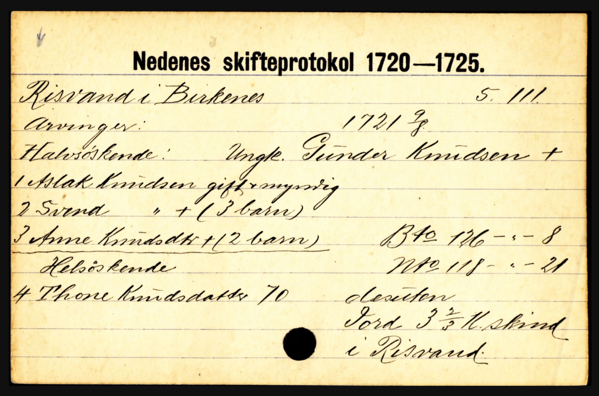 Nedenes sorenskriveri før 1824, AV/SAK-1221-0007/H, s. 23965