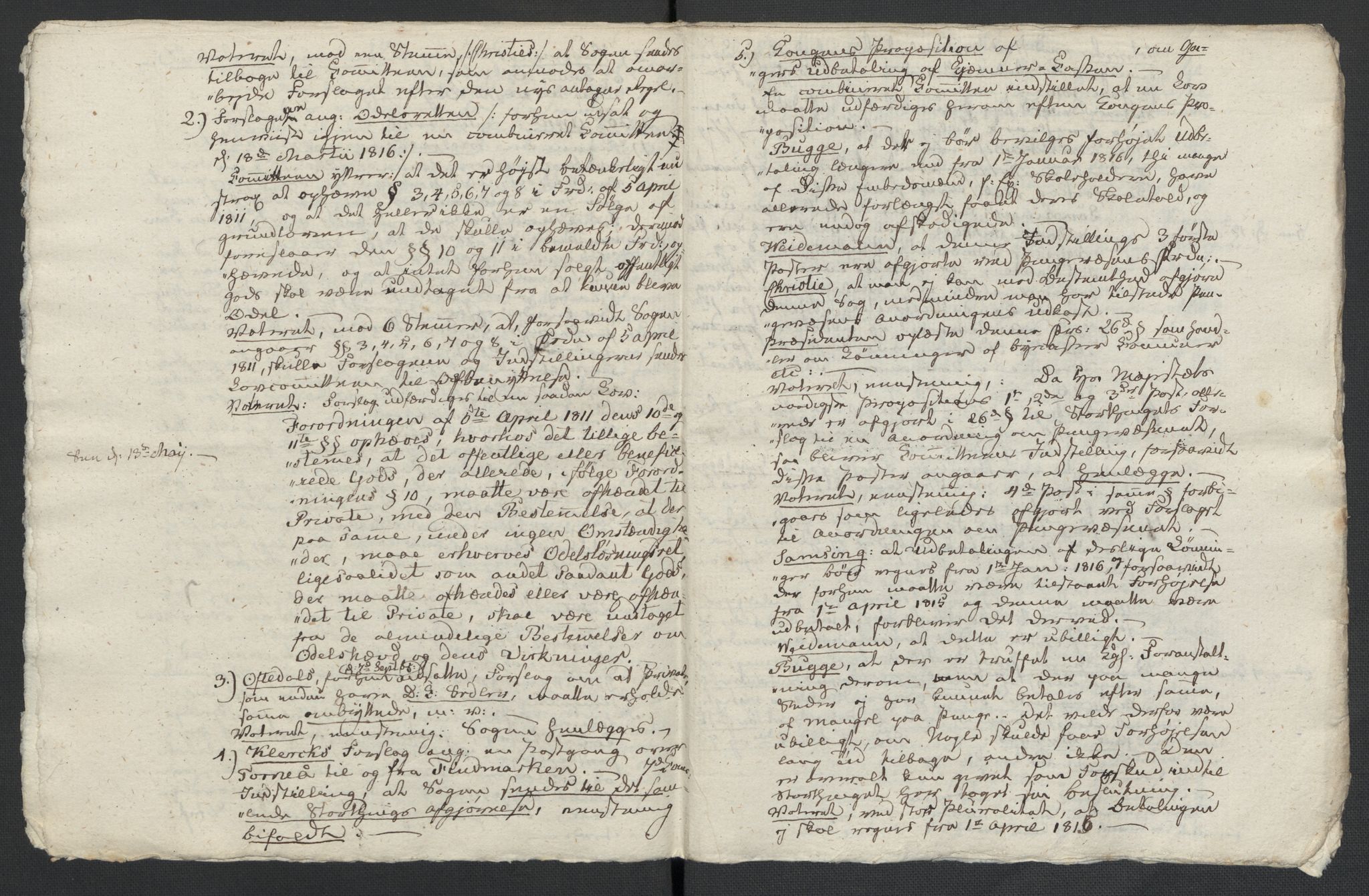 Christie, Wilhelm Frimann Koren, AV/RA-PA-0014/F/L0005: Christies dokumenter fra Stortinget, 1815-1816, s. 802