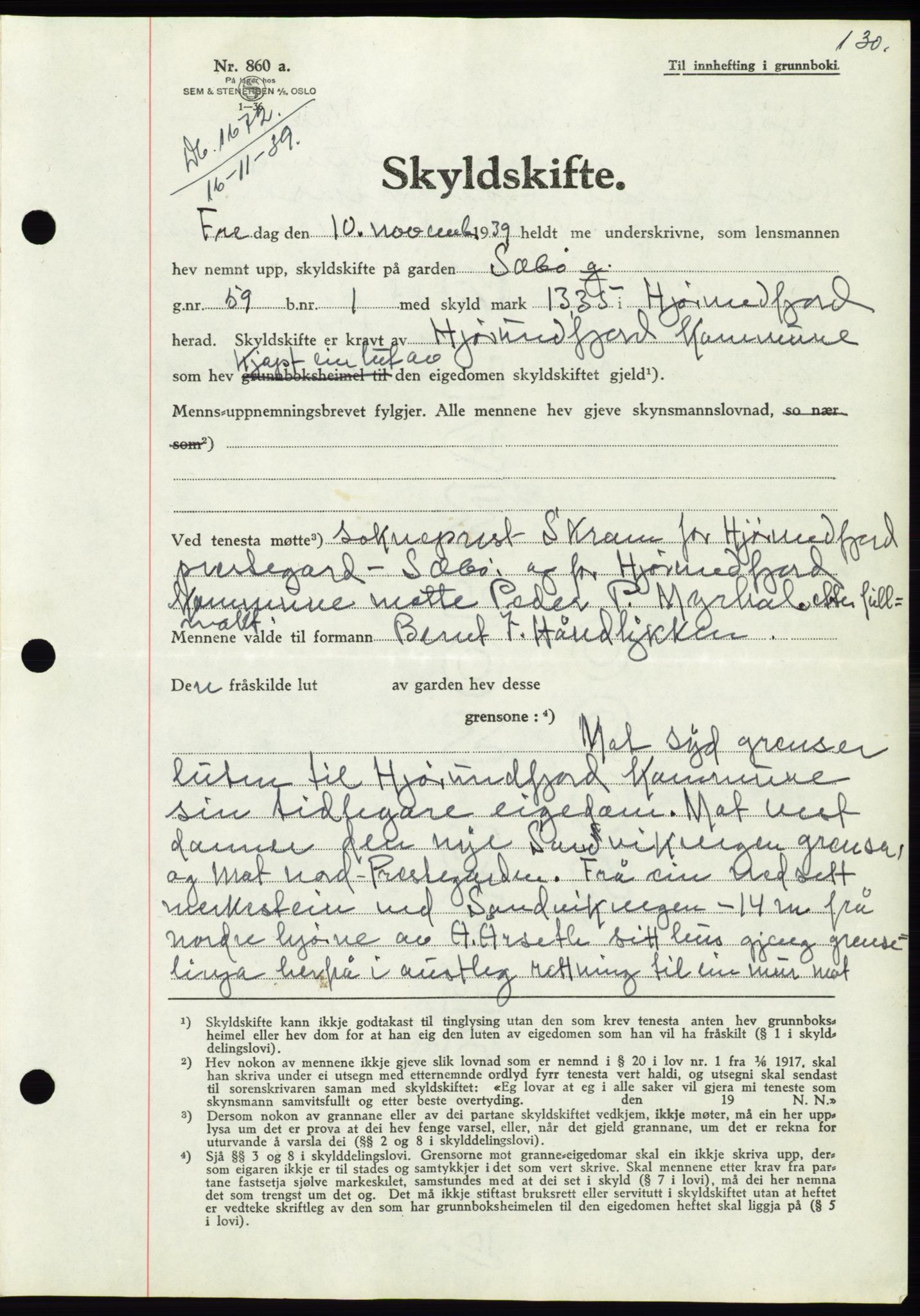 Søre Sunnmøre sorenskriveri, AV/SAT-A-4122/1/2/2C/L0069: Pantebok nr. 63, 1939-1940, Dagboknr: 1672/1939