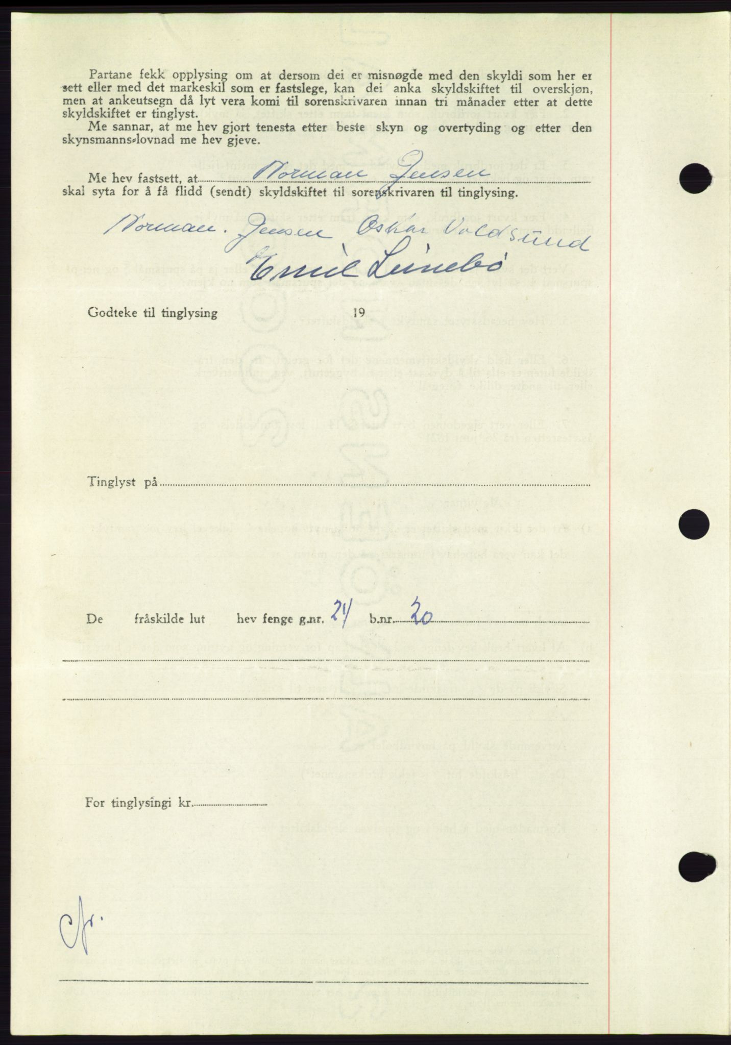 Søre Sunnmøre sorenskriveri, AV/SAT-A-4122/1/2/2C/L0092: Pantebok nr. 18A, 1952-1952, Dagboknr: 766/1952