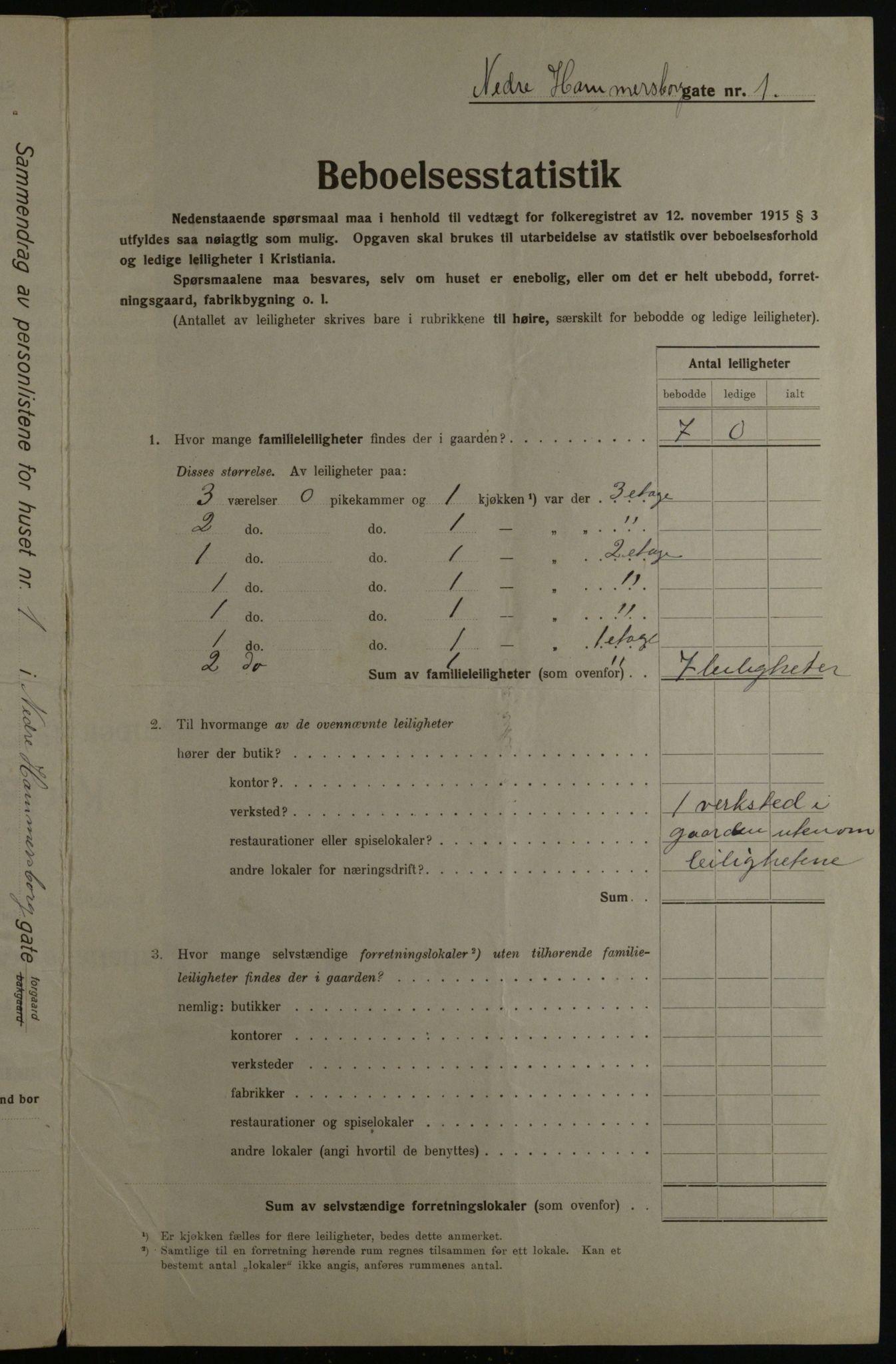 OBA, Kommunal folketelling 1.12.1923 for Kristiania, 1923, s. 76167