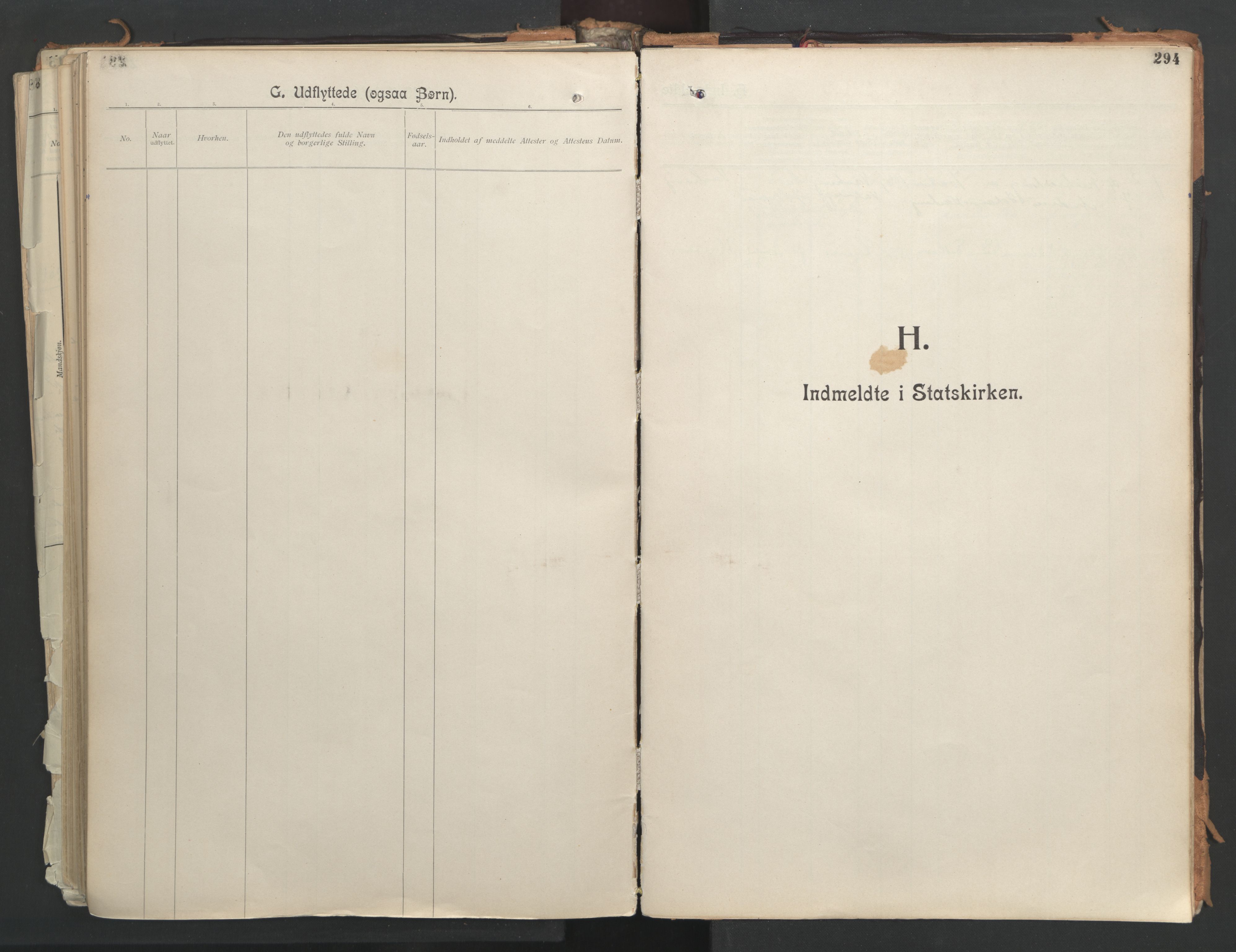 Ministerialprotokoller, klokkerbøker og fødselsregistre - Nordland, SAT/A-1459/851/L0724: Ministerialbok nr. 851A01, 1901-1922, s. 294