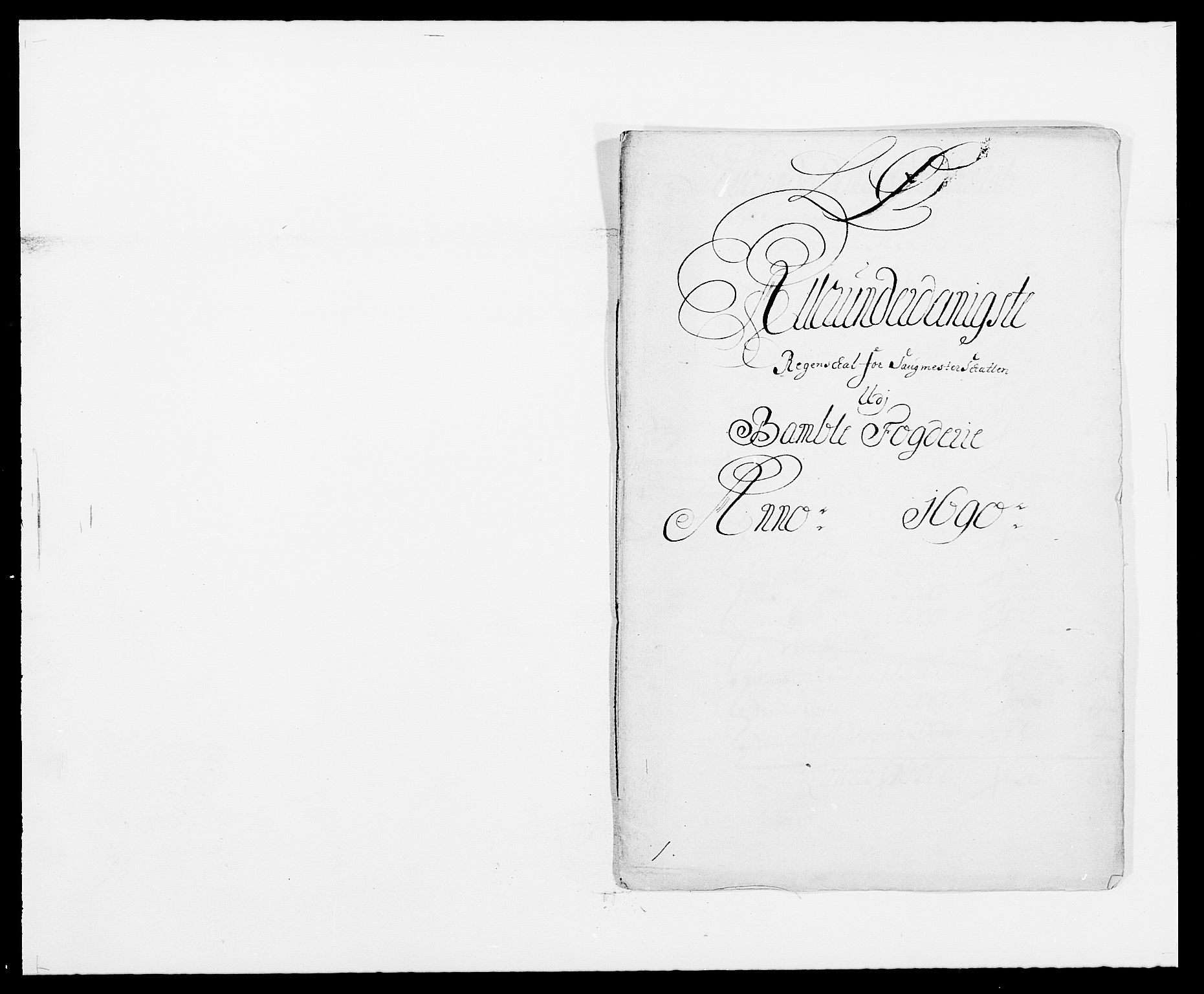 Rentekammeret inntil 1814, Reviderte regnskaper, Fogderegnskap, AV/RA-EA-4092/R34/L2051: Fogderegnskap Bamble, 1688-1691, s. 75