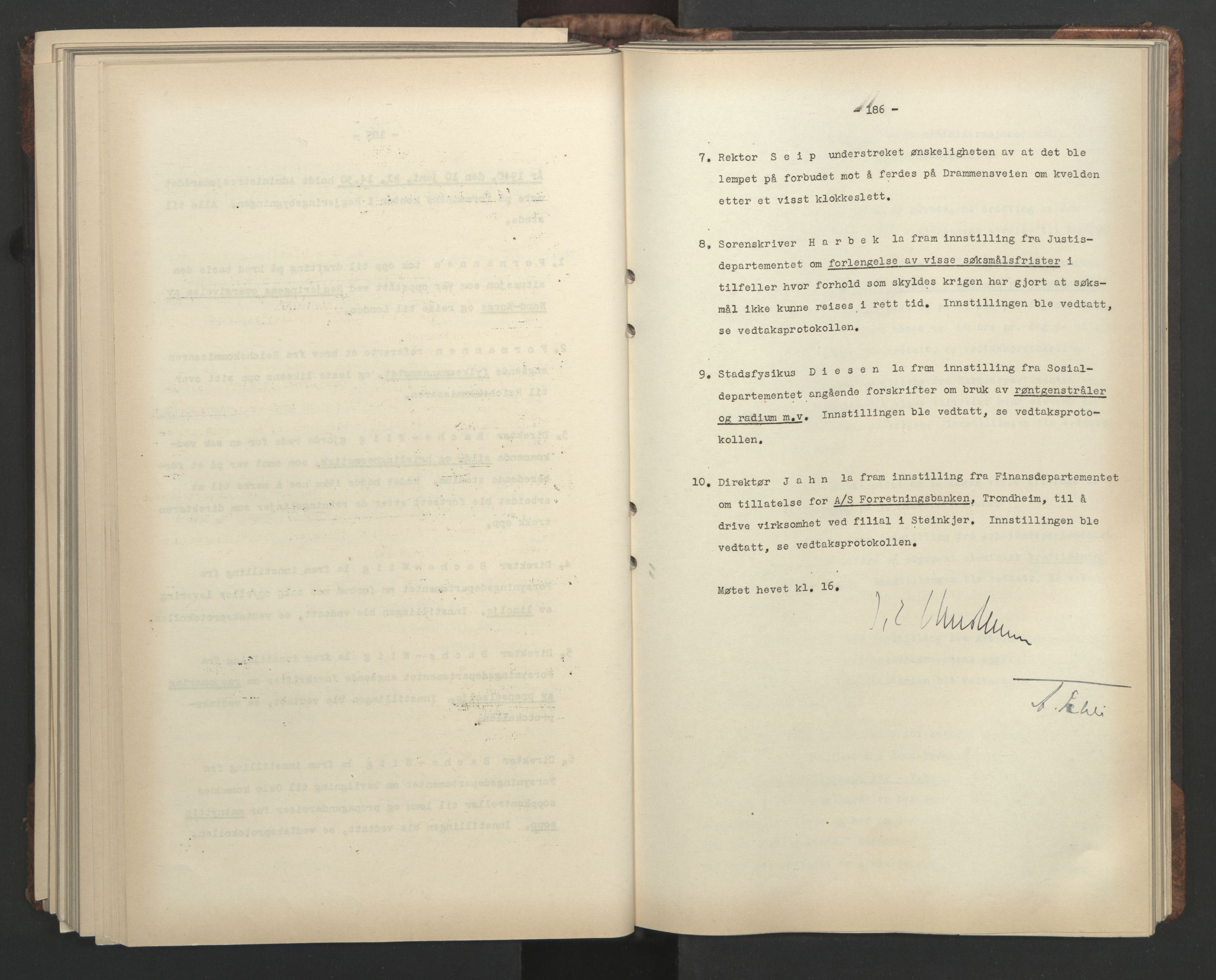 Administrasjonsrådet, AV/RA-S-1004/A/L0001: Møteprotokoll med tillegg 15/4-25/9, 1940, s. 186