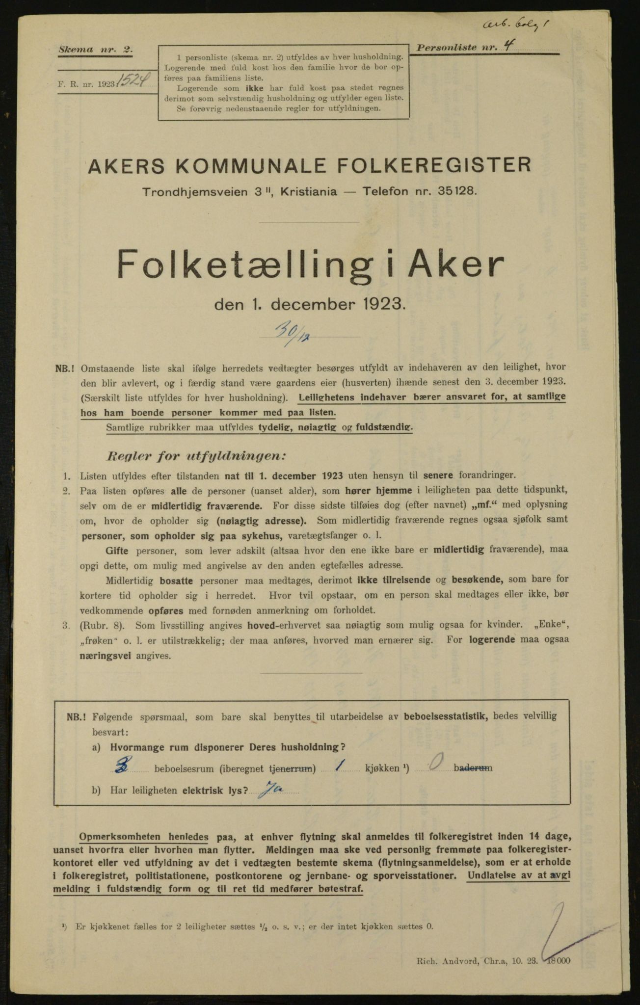 , Kommunal folketelling 1.12.1923 for Aker, 1923, s. 31970