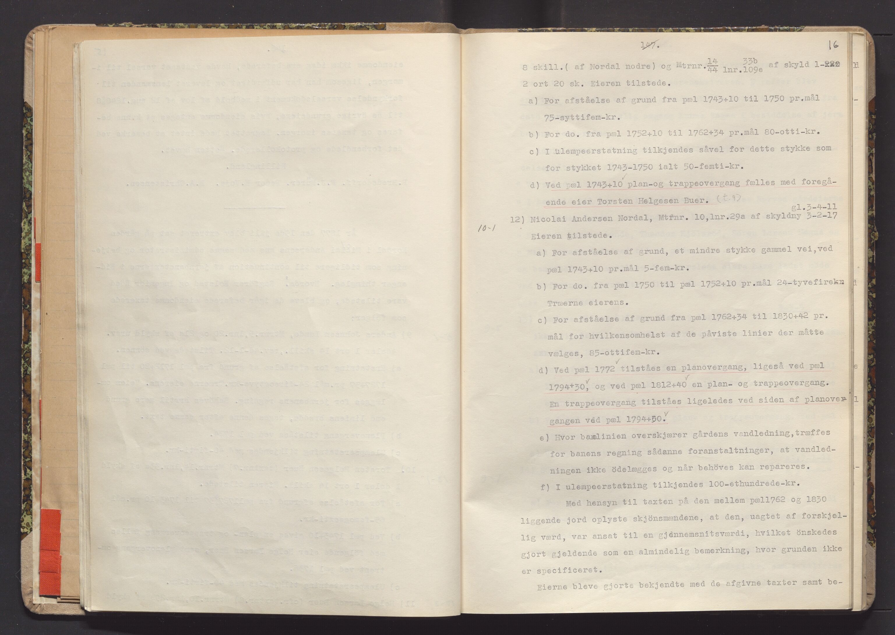 Norges Statsbaner Drammen distrikt (NSB), AV/SAKO-A-30/Y/Yc/L0007: Takster Vestfoldbanen strekningen Eidanger-Porsgrunn-Gjerpen samt sidelinjen Eidanger-Brevik, 1877-1896, s. 16