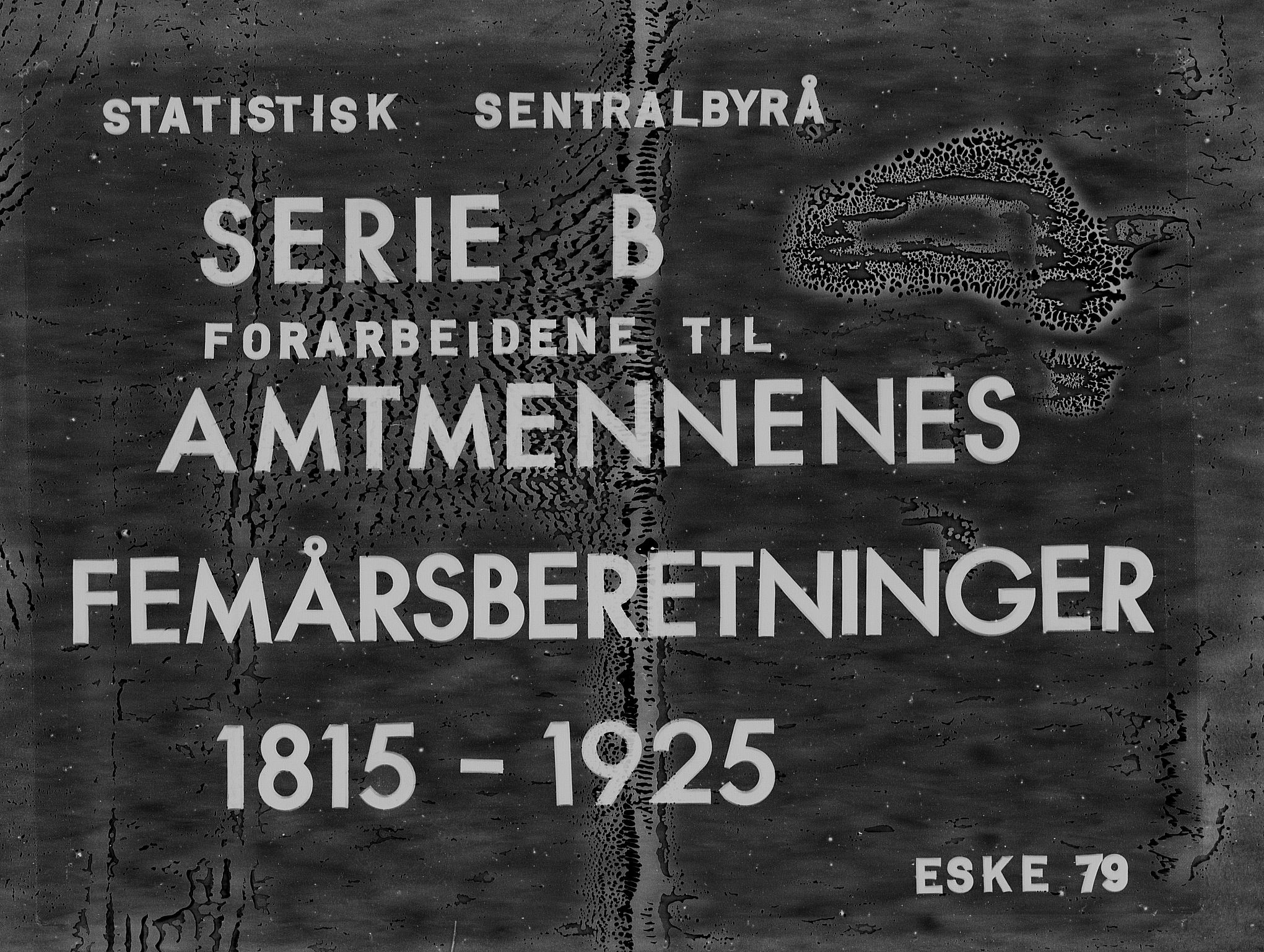Statistisk sentralbyrå, Næringsøkonomiske emner, Generelt - Amtmennenes femårsberetninger, RA/S-2233/F/Fa/L0079: --, 1886-1895, s. 1