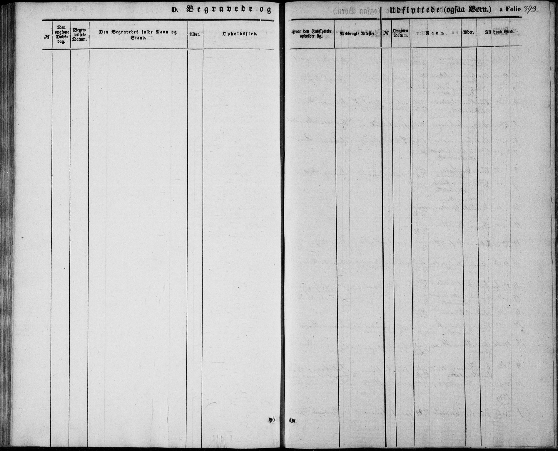 Lista sokneprestkontor, AV/SAK-1111-0027/F/Fb/L0002: Klokkerbok nr. B 2, 1847-1862, s. 393