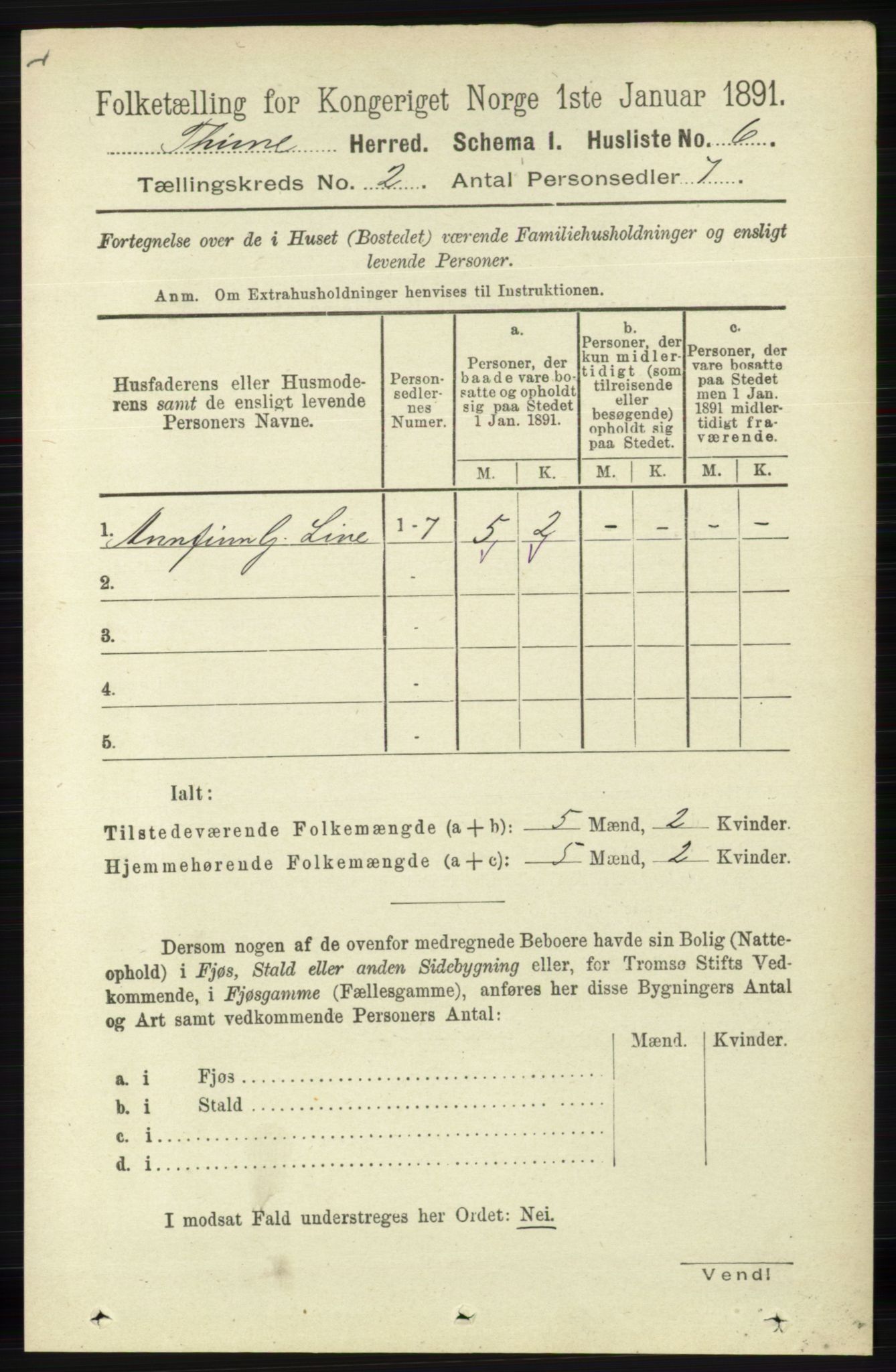 RA, Folketelling 1891 for 1121 Time herred, 1891, s. 625