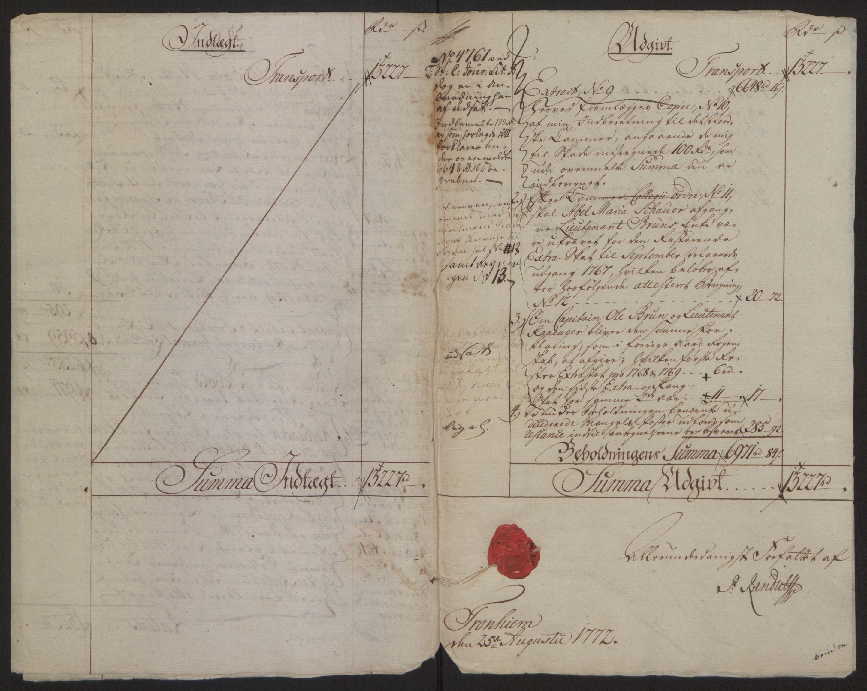 Rentekammeret inntil 1814, Reviderte regnskaper, Fogderegnskap, RA/EA-4092/R63/L4420: Ekstraskatten Inderøy, 1762-1772, s. 409