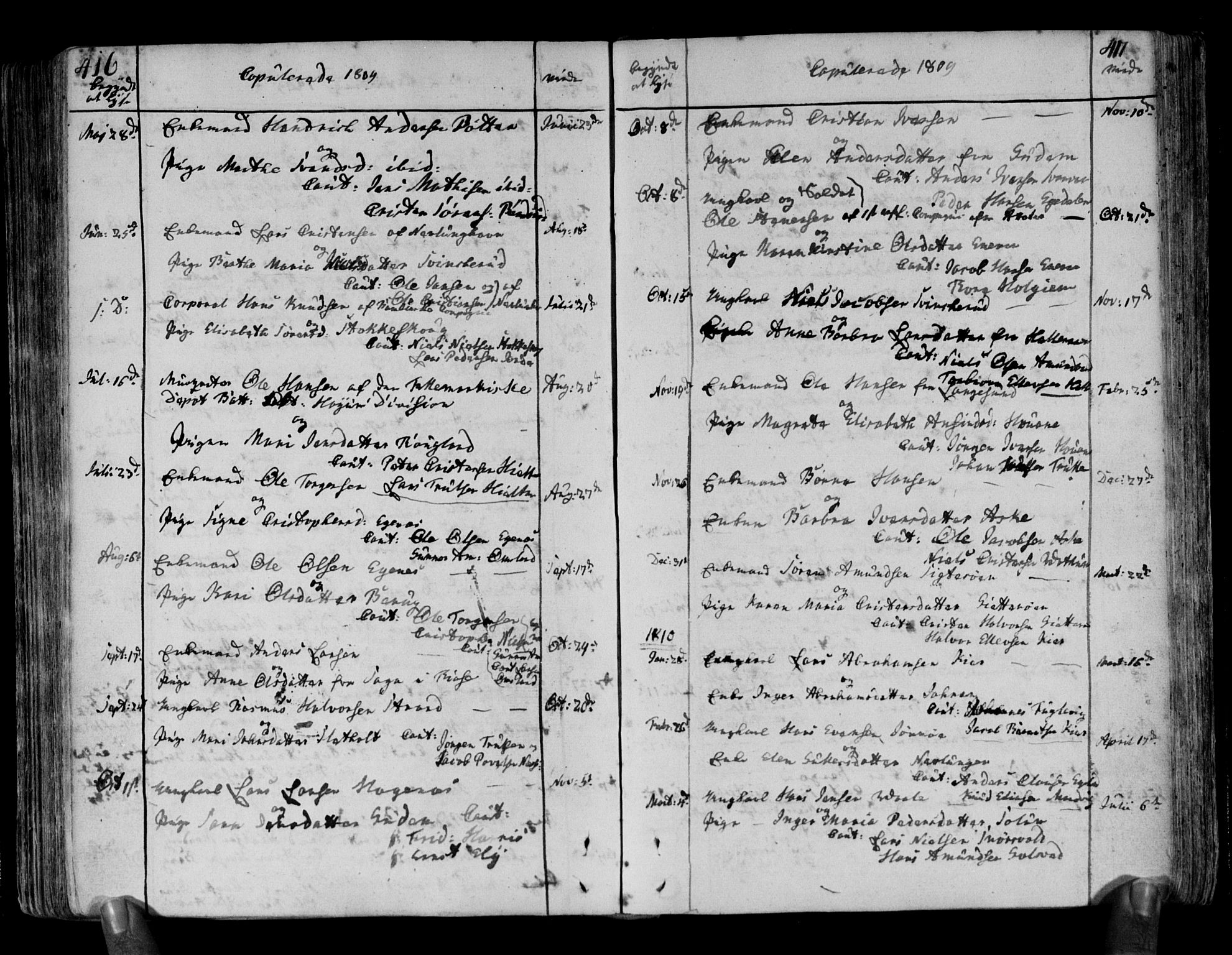 Brunlanes kirkebøker, AV/SAKO-A-342/F/Fa/L0002: Ministerialbok nr. I 2, 1802-1834, s. 416-417