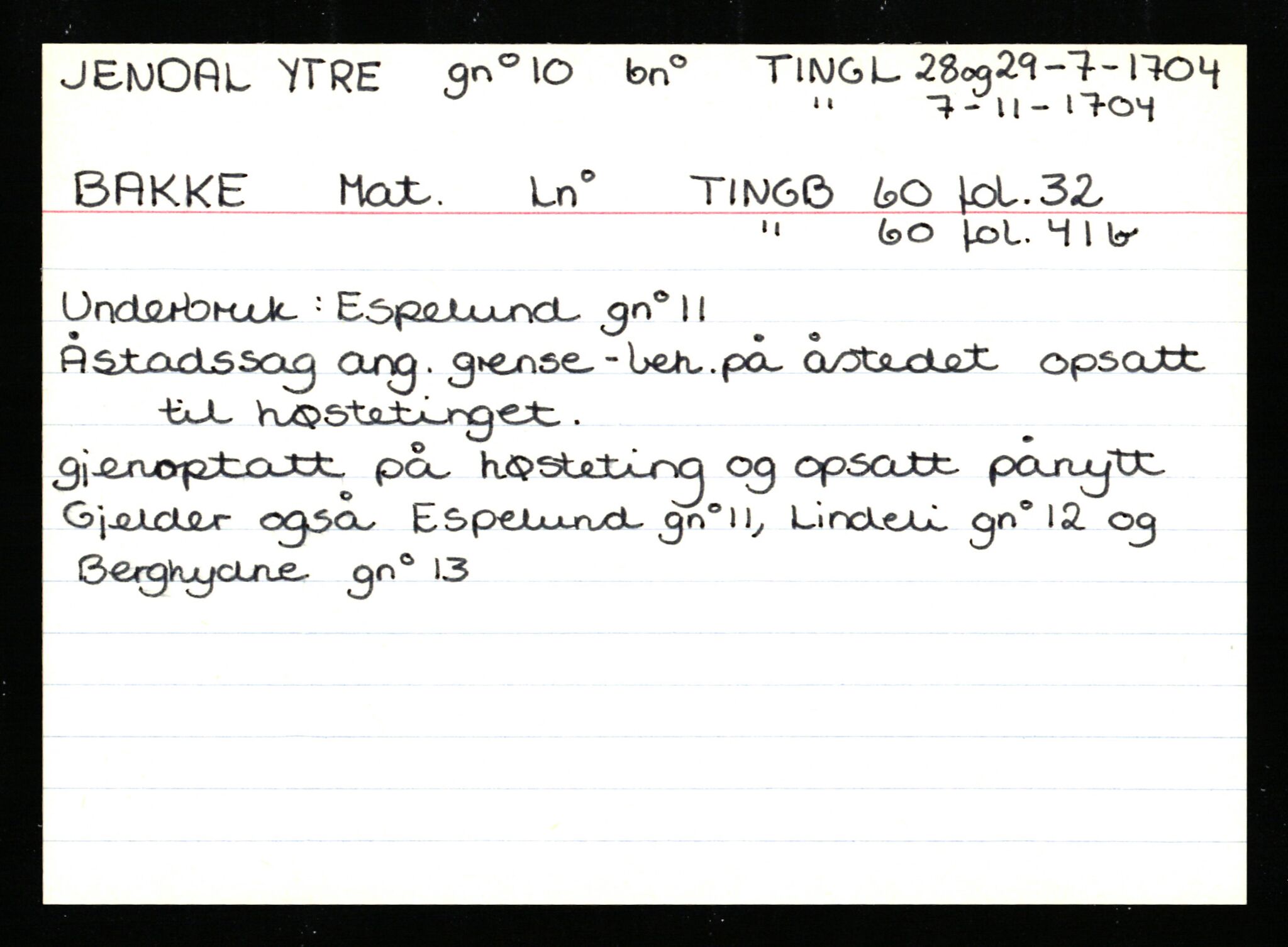 Statsarkivet i Stavanger, AV/SAST-A-101971/03/Y/Ym/L0073: Åstedskort sortert etter gårdsnavn: Jendal ytre - Åvedal (Vest-Agder) og Avløypet - Våge søndre (Hordaland), 1600-1950, s. 6