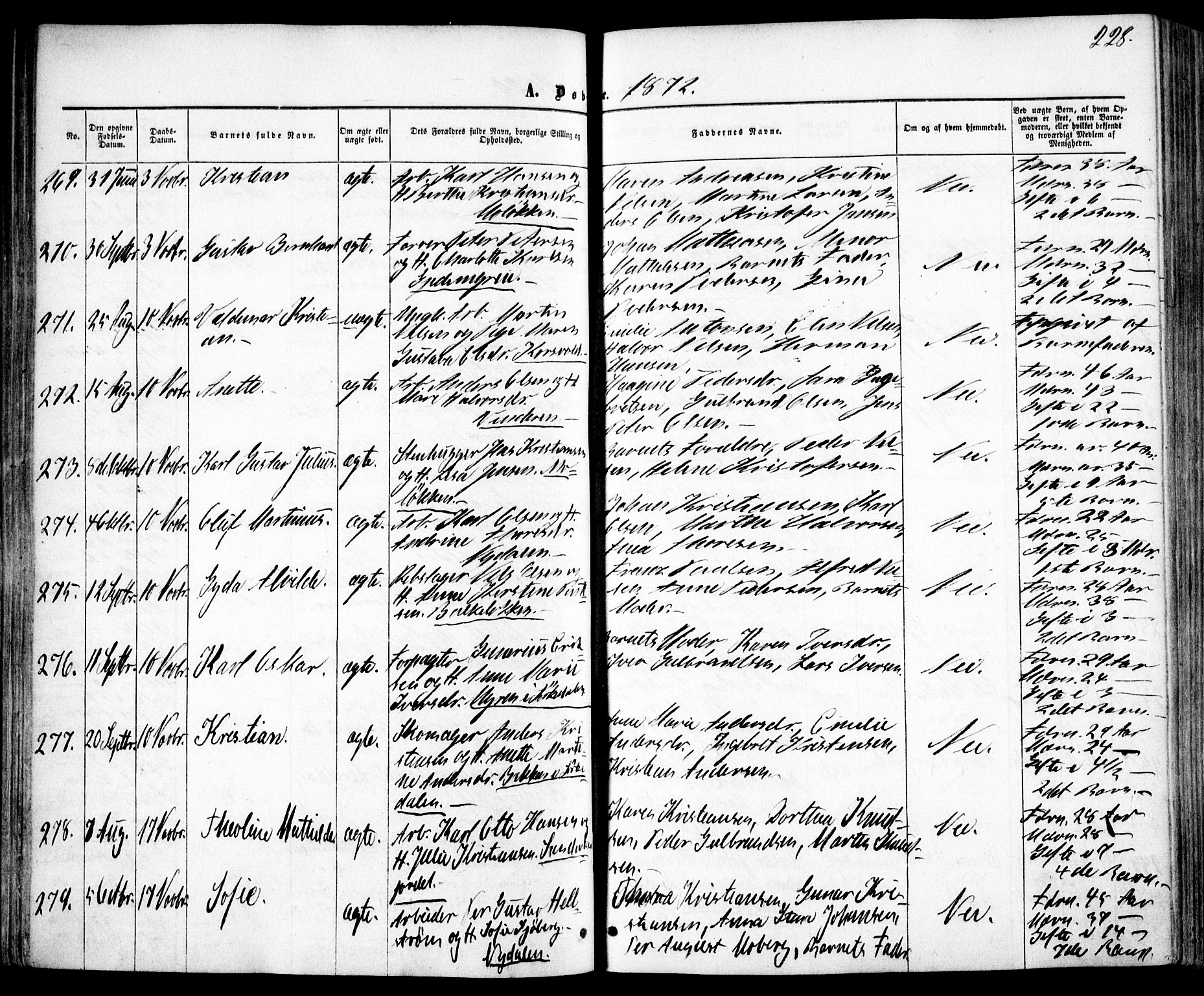 Vestre Aker prestekontor Kirkebøker, AV/SAO-A-10025/F/Fa/L0004: Ministerialbok nr. 4, 1857-1877, s. 228