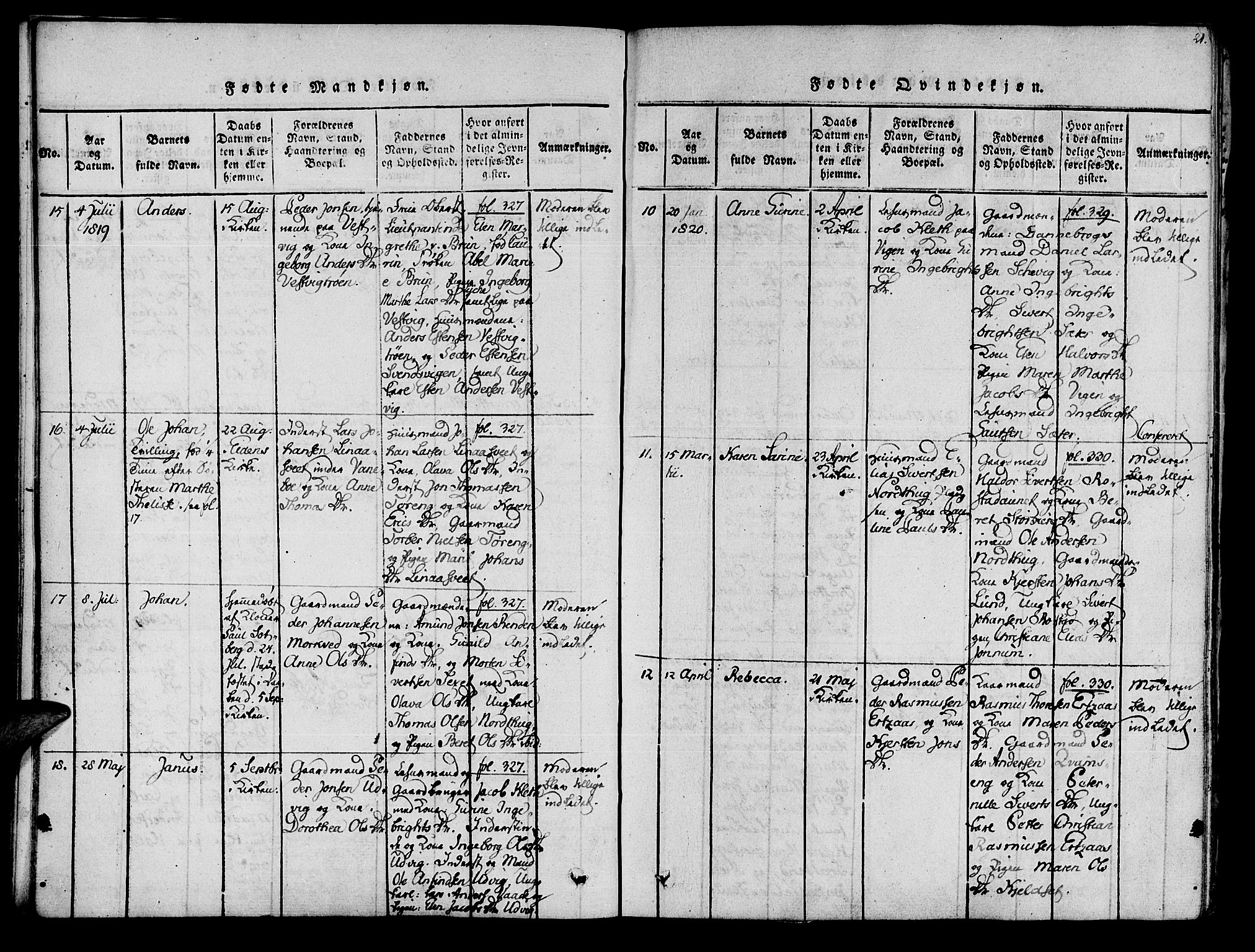 Ministerialprotokoller, klokkerbøker og fødselsregistre - Nord-Trøndelag, AV/SAT-A-1458/741/L0387: Ministerialbok nr. 741A03 /1, 1817-1822, s. 21