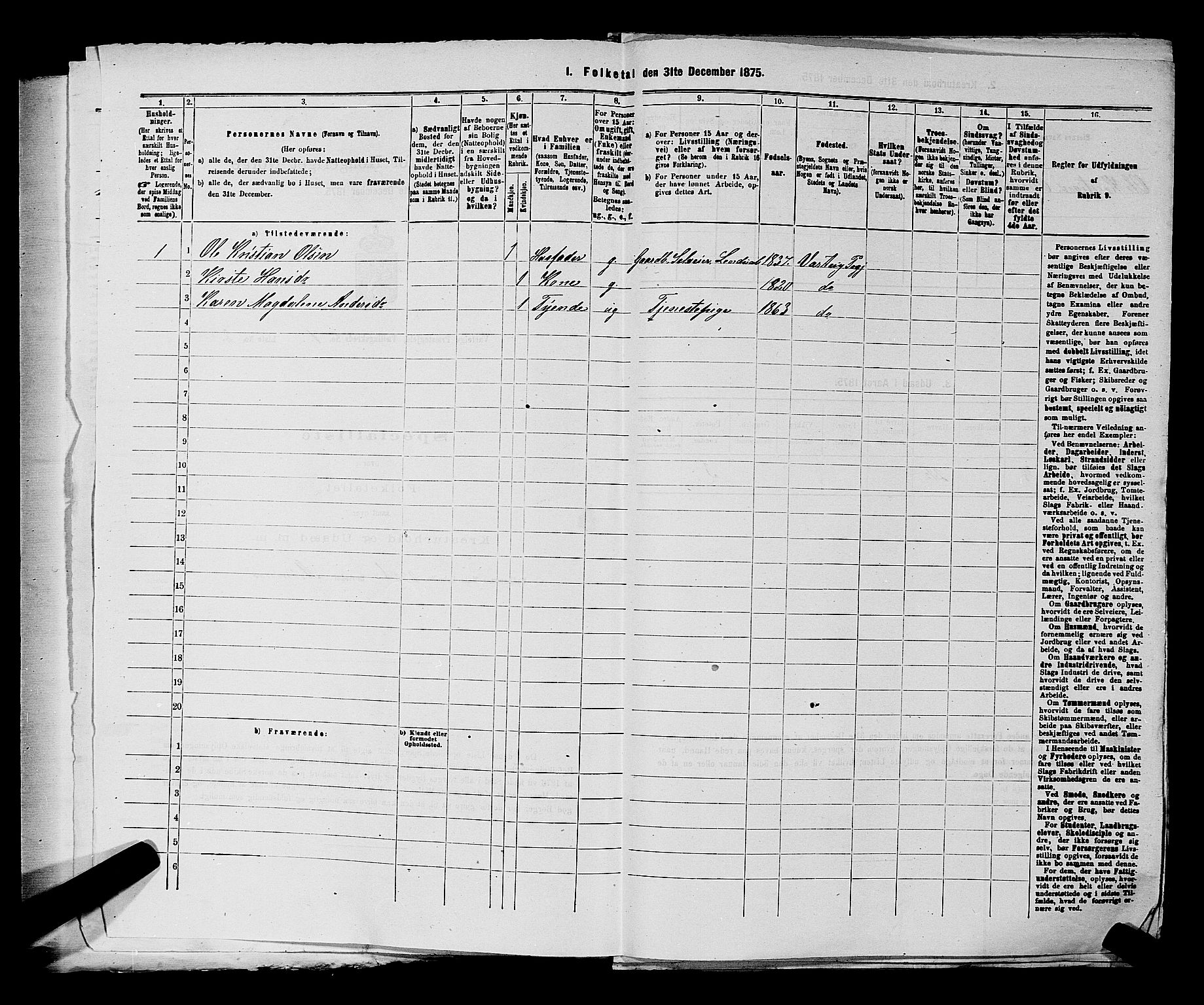 RA, Folketelling 1875 for 0114P Varteig prestegjeld, 1875, s. 20