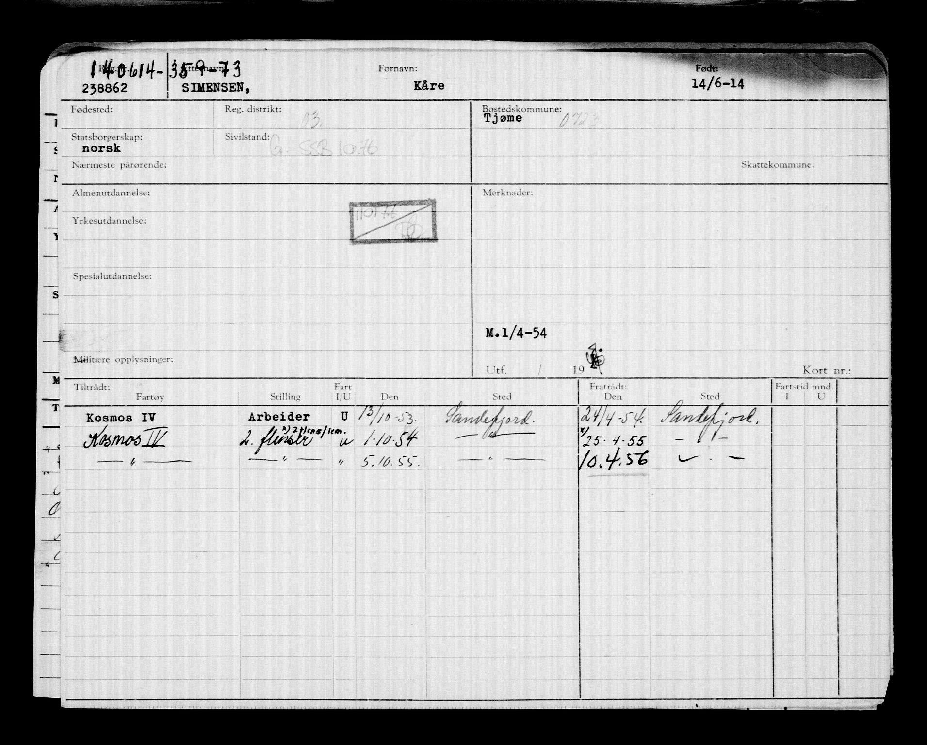 Direktoratet for sjømenn, AV/RA-S-3545/G/Gb/L0121: Hovedkort, 1914, s. 652