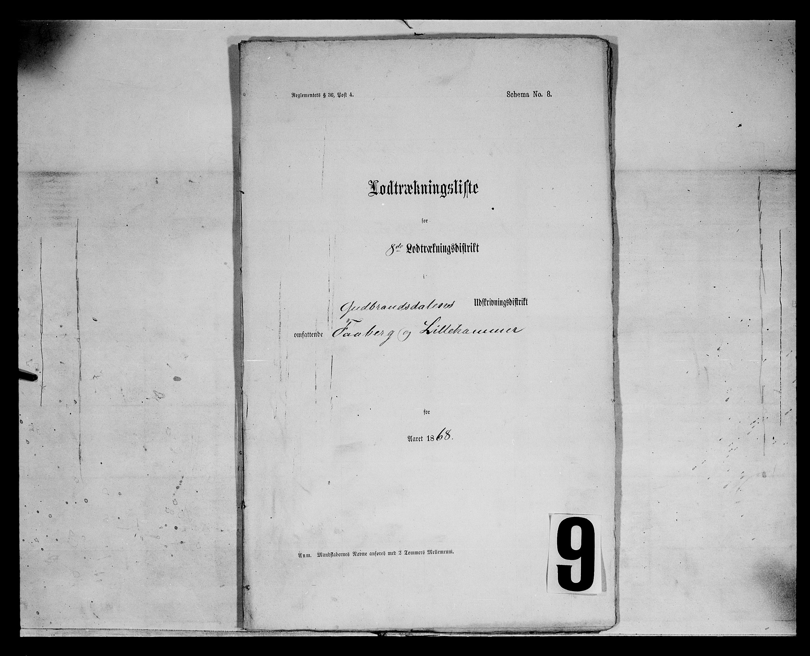Fylkesmannen i Oppland, SAH/FYO-002/1/K/Kg/L1172: Fåberg, Lillehammer og Gausdal, 1860-1879, s. 138