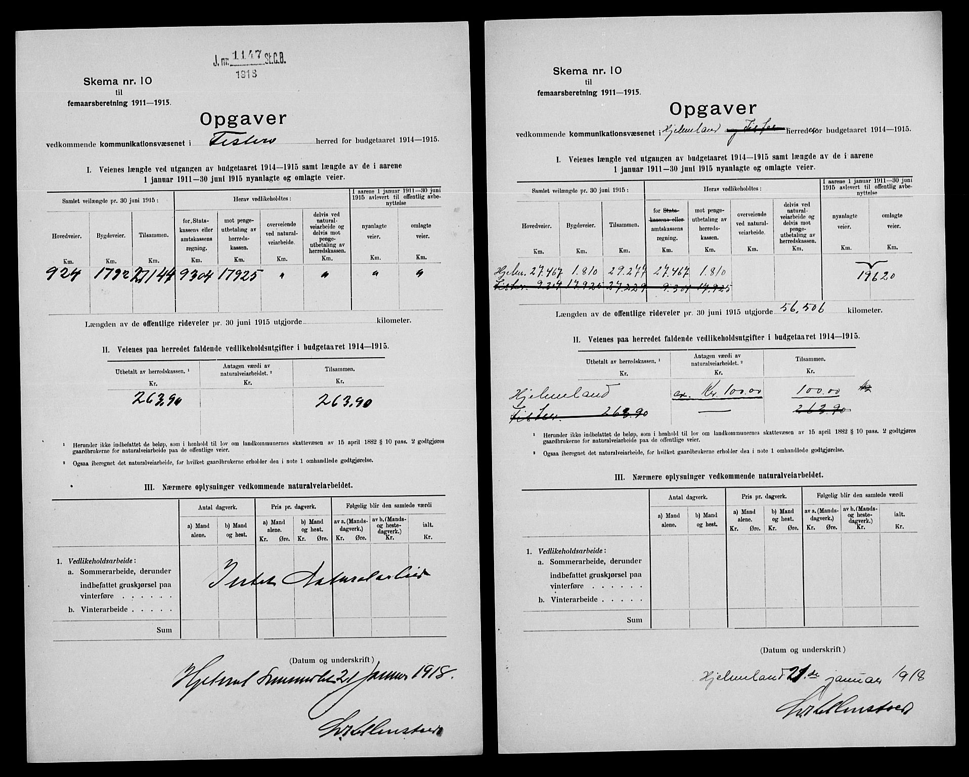 Statistisk sentralbyrå, Næringsøkonomiske emner, Generelt - Amtmennenes femårsberetninger, AV/RA-S-2233/F/Fa/L0122: --, 1914-1915, s. 415