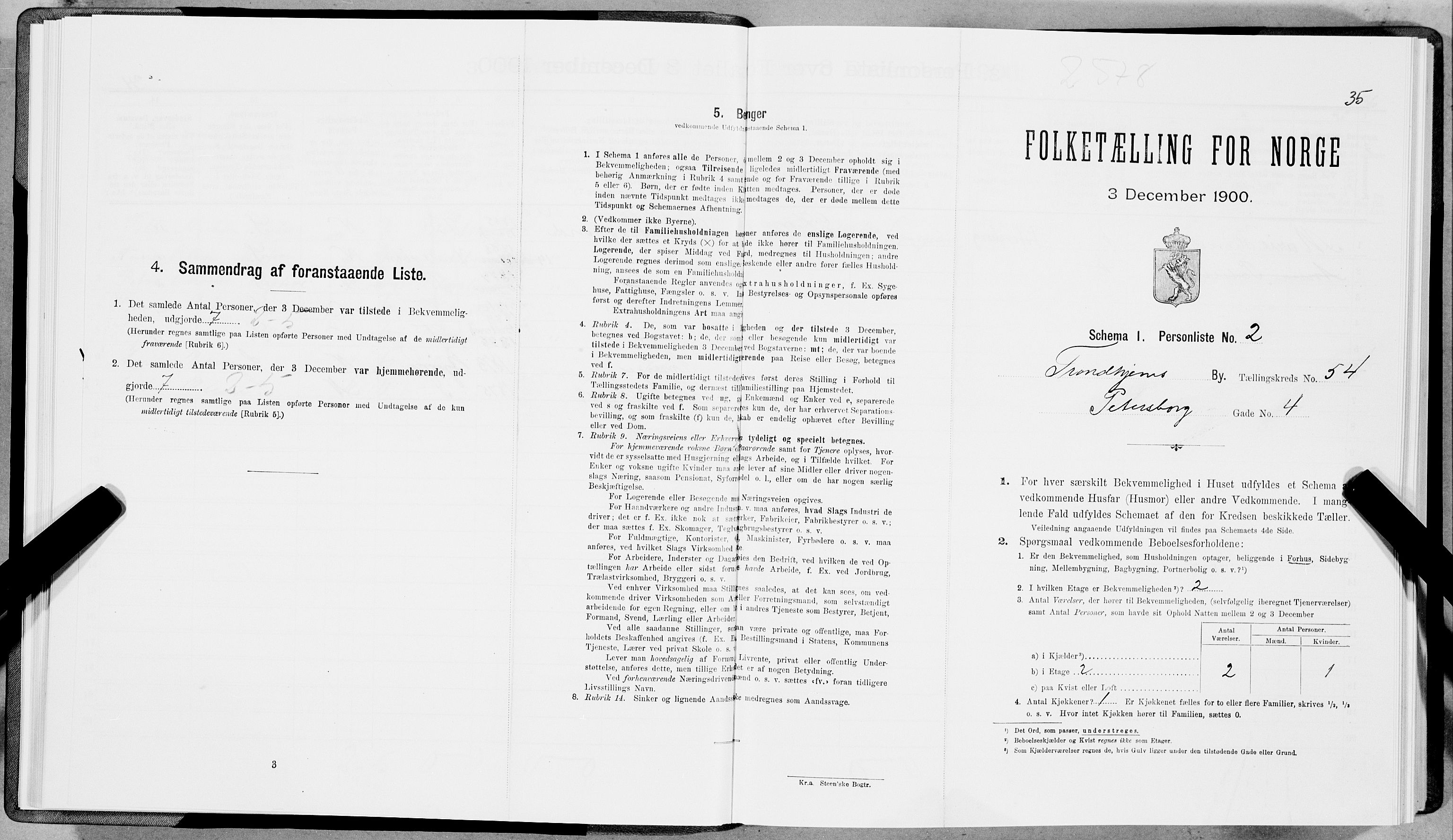 SAT, Folketelling 1900 for 1601 Trondheim kjøpstad, 1900, s. 9103