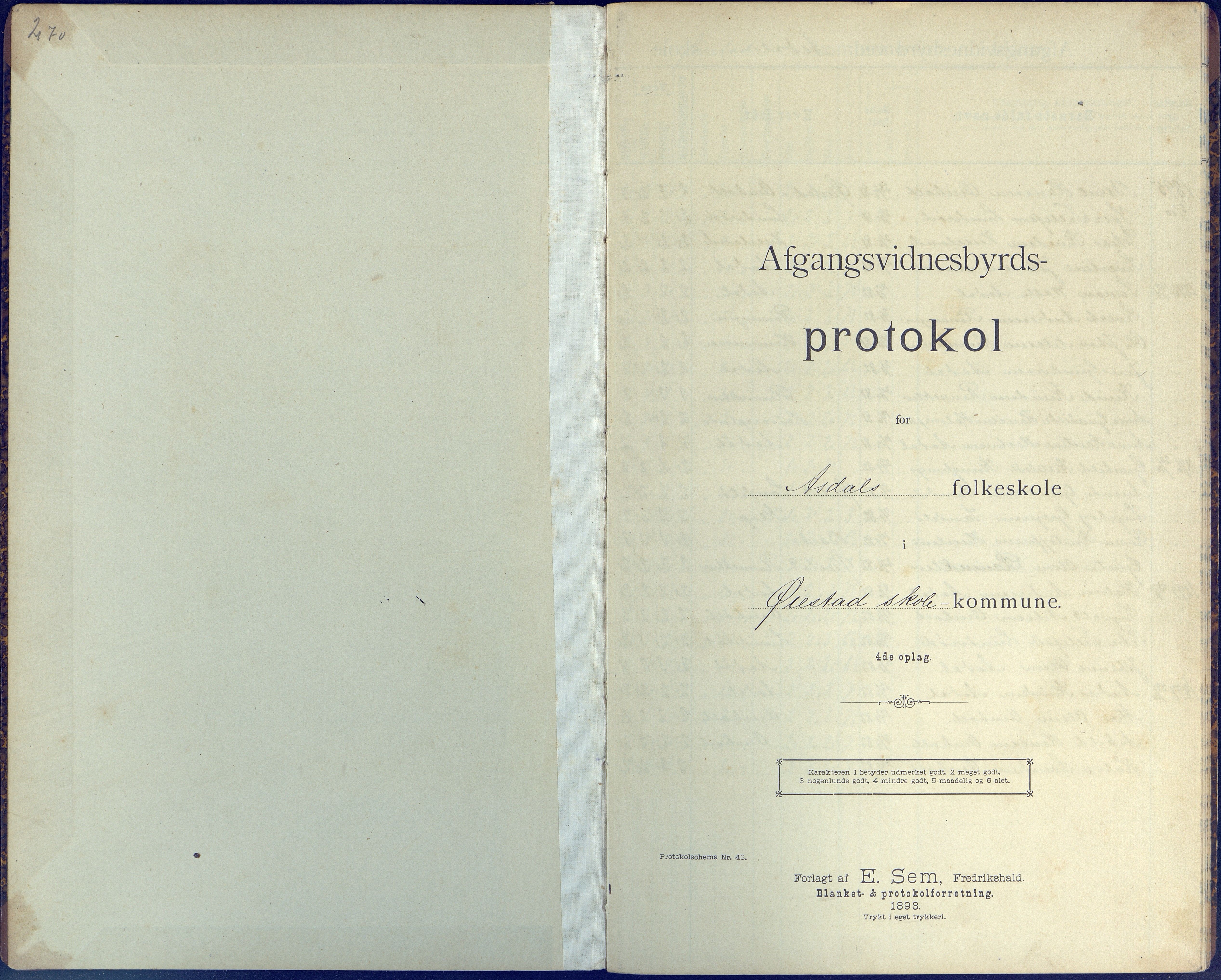 Øyestad kommune frem til 1979, AAKS/KA0920-PK/06/06E/L0007: Avgangsvitnesbyrdprotokoll, 1895-1911