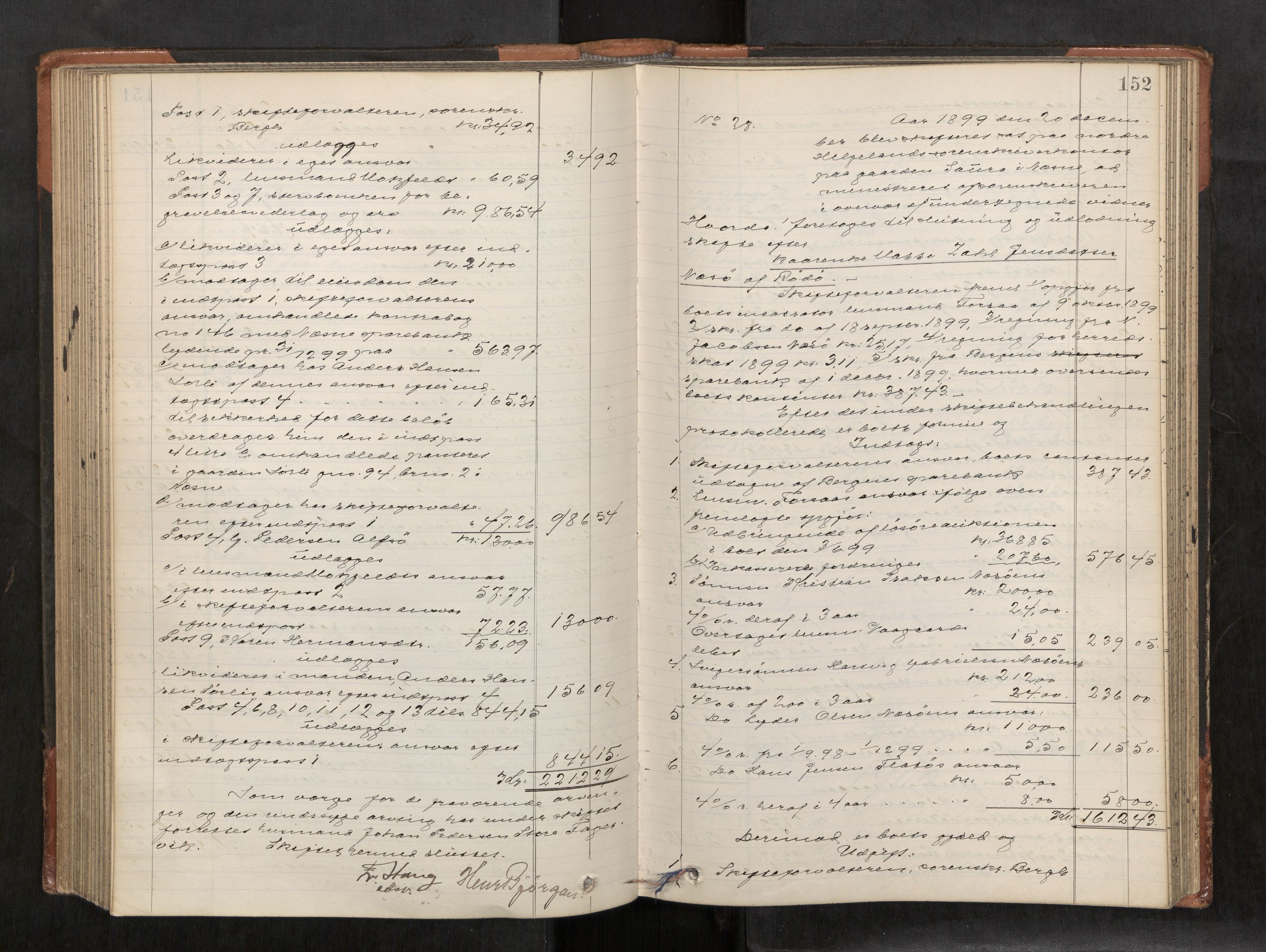 Rana sorenskriveri , AV/SAT-A-1108/1/3/3A/L0007: Skifteslutningsprotokoll, 1896-1904, s. 152