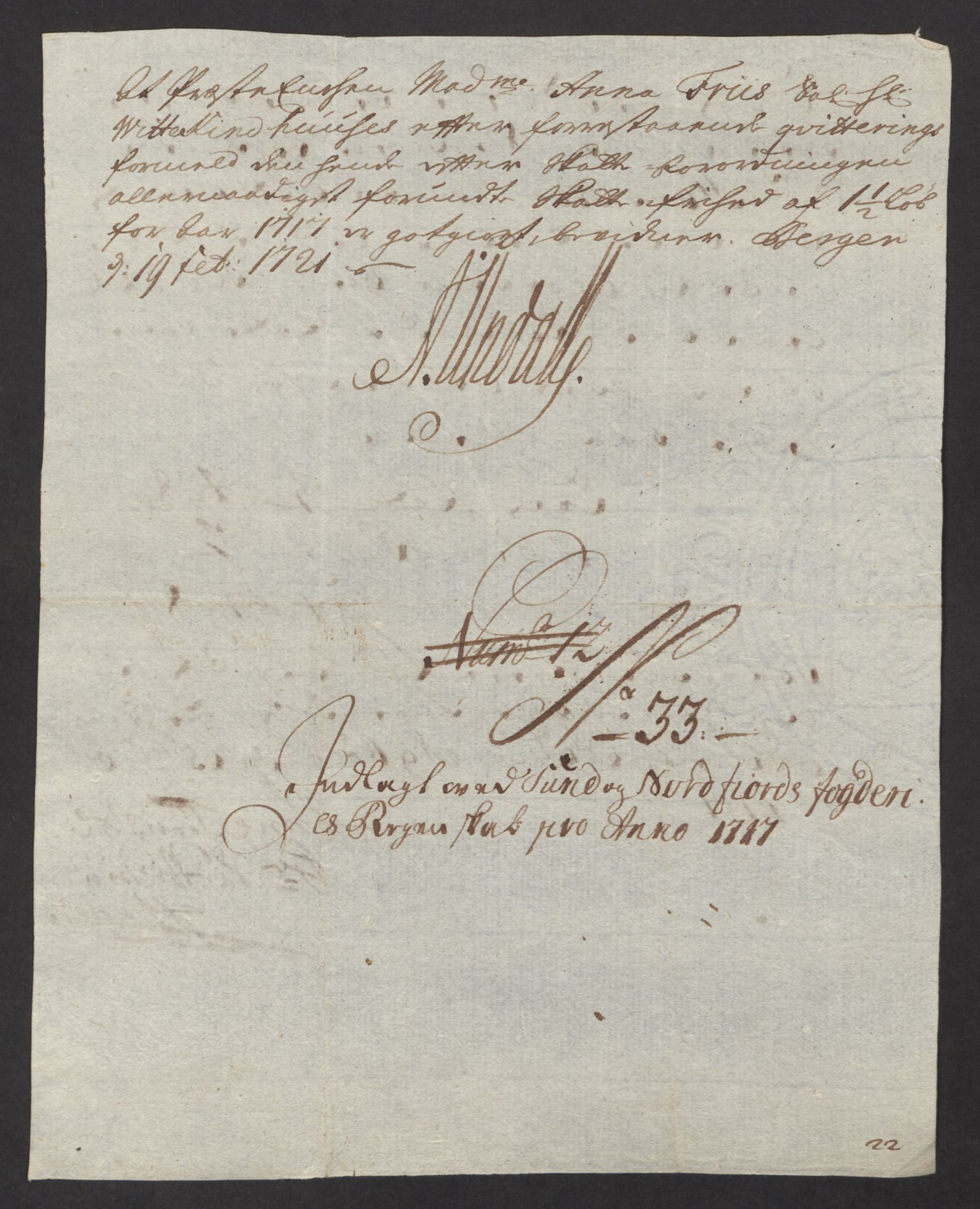 Rentekammeret inntil 1814, Reviderte regnskaper, Fogderegnskap, RA/EA-4092/R53/L3441: Fogderegnskap Sunn- og Nordfjord, 1717-1718, s. 262