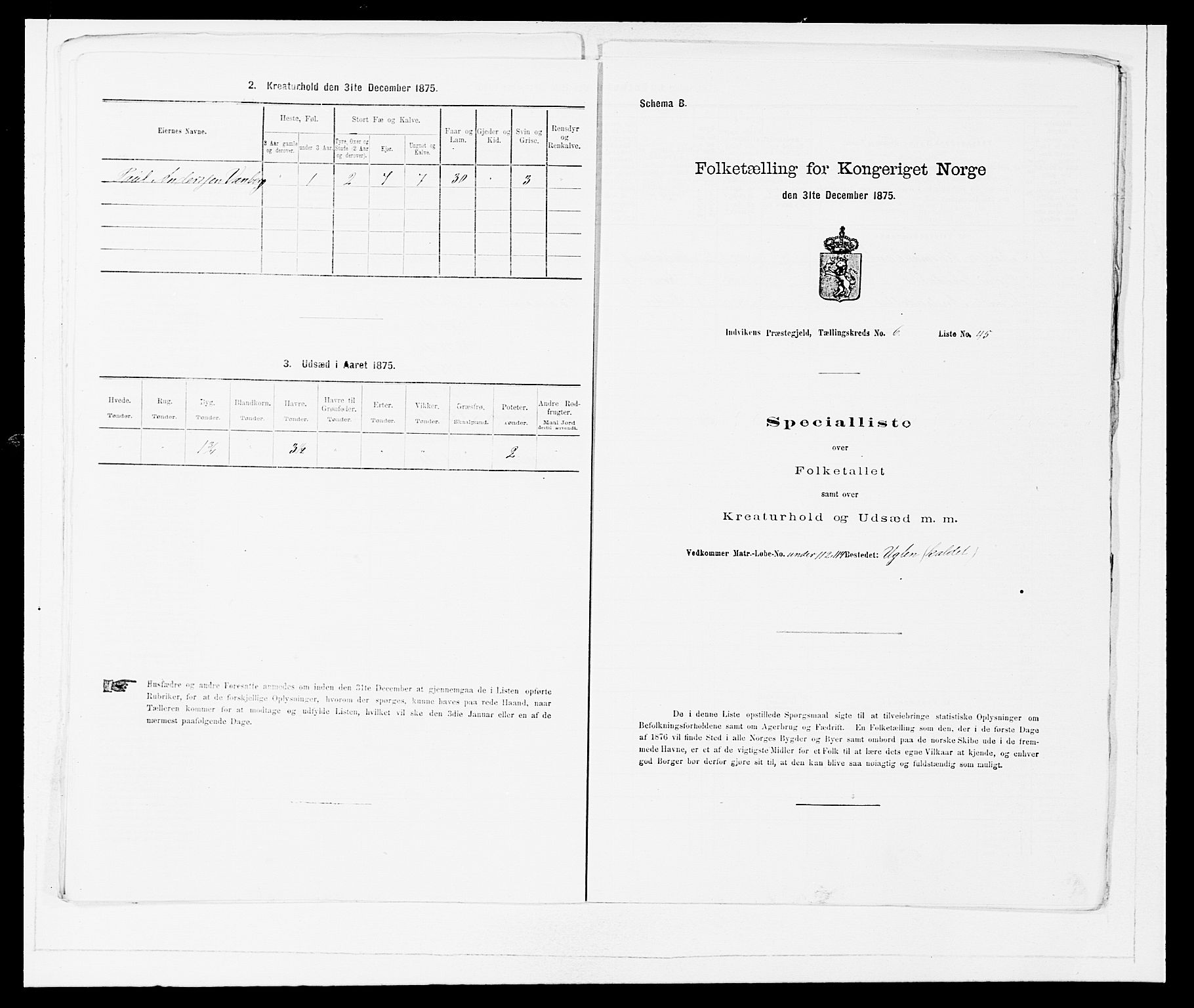 SAB, Folketelling 1875 for 1447P Innvik prestegjeld, 1875, s. 702