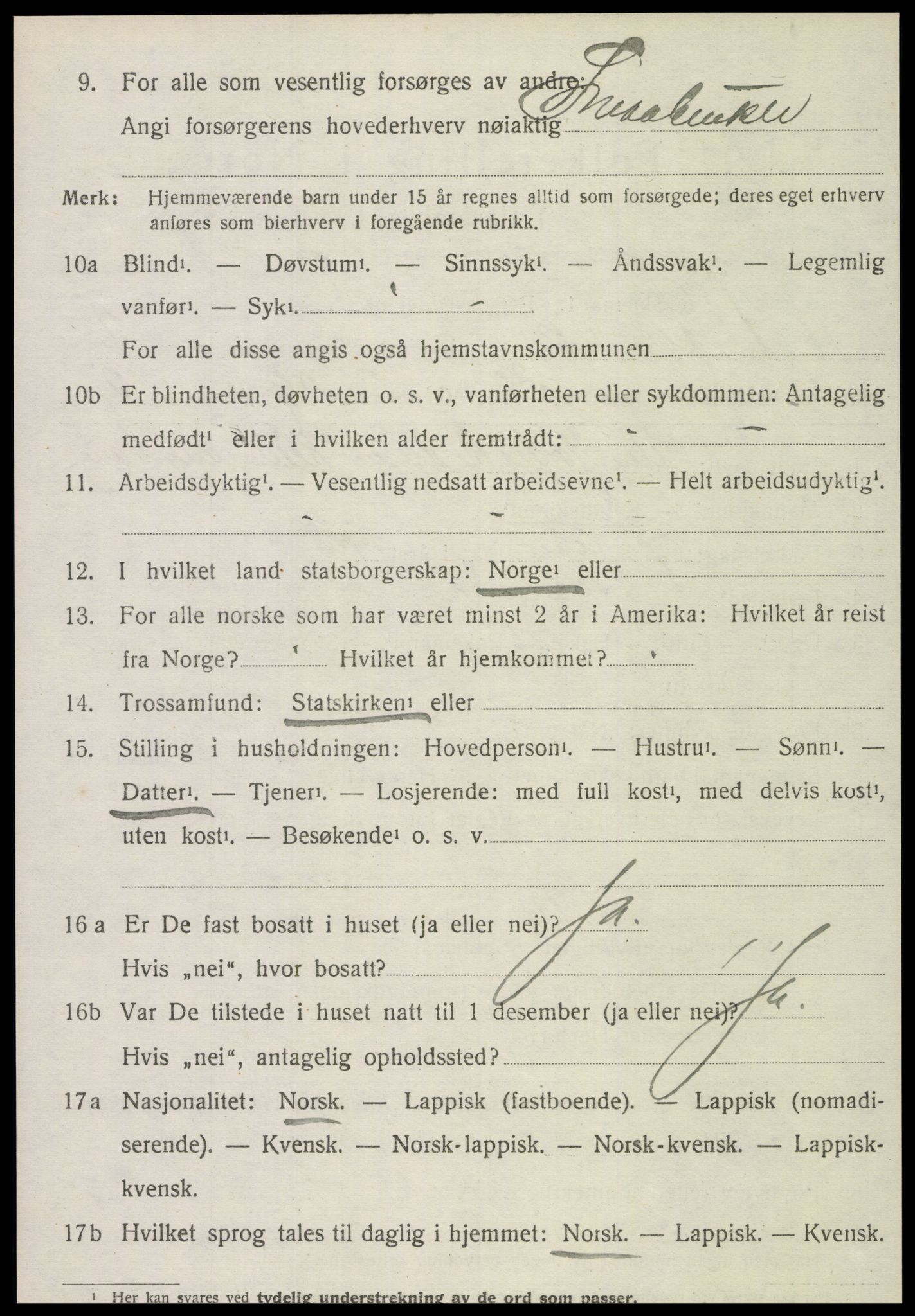SAT, Folketelling 1920 for 1718 Leksvik herred, 1920, s. 2137