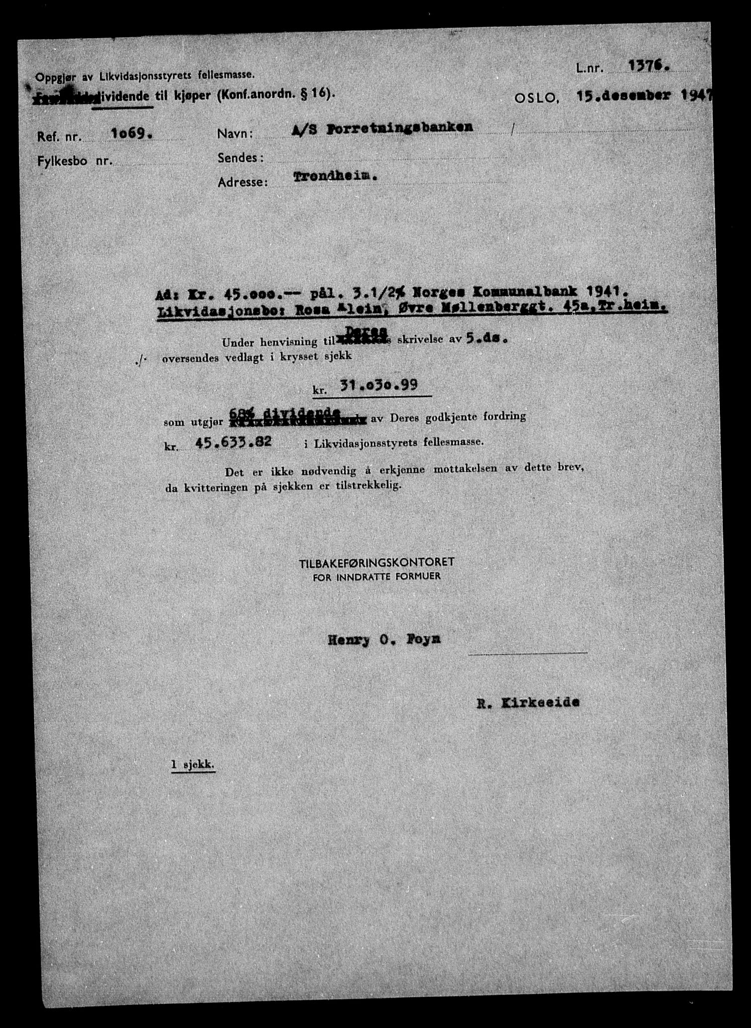 Justisdepartementet, Tilbakeføringskontoret for inndratte formuer, AV/RA-S-1564/H/Hc/Hca/L0902: --, 1945-1947, s. 198