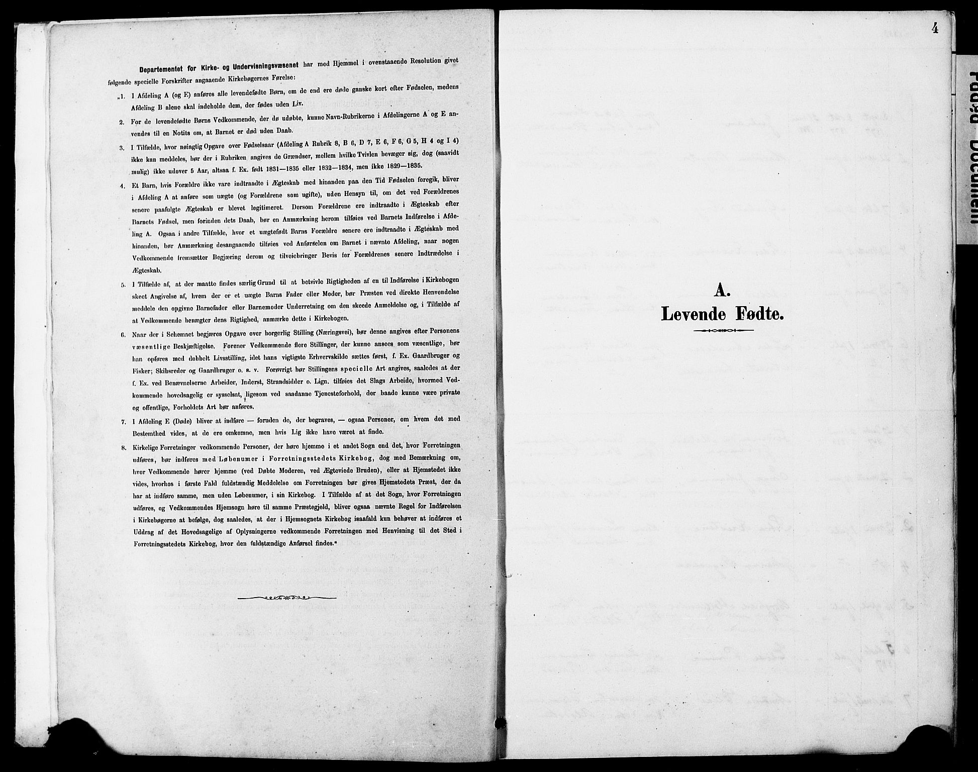 Ministerialprotokoller, klokkerbøker og fødselsregistre - Nordland, SAT/A-1459/884/L1197: Klokkerbok nr. 884C03, 1888-1926, s. 4