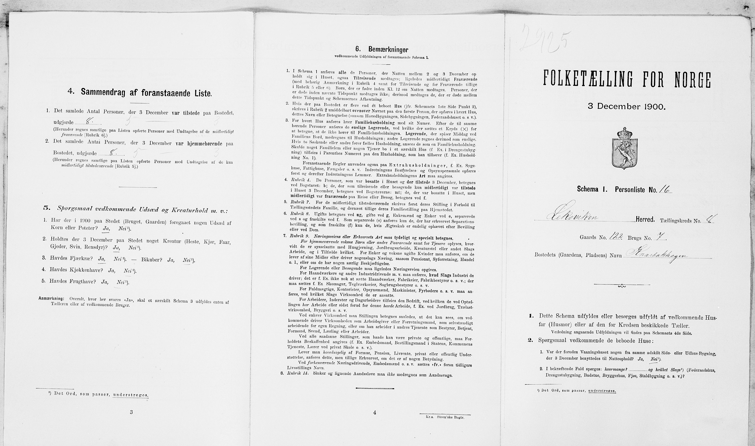 SAT, Folketelling 1900 for 1718 Leksvik herred, 1900, s. 939