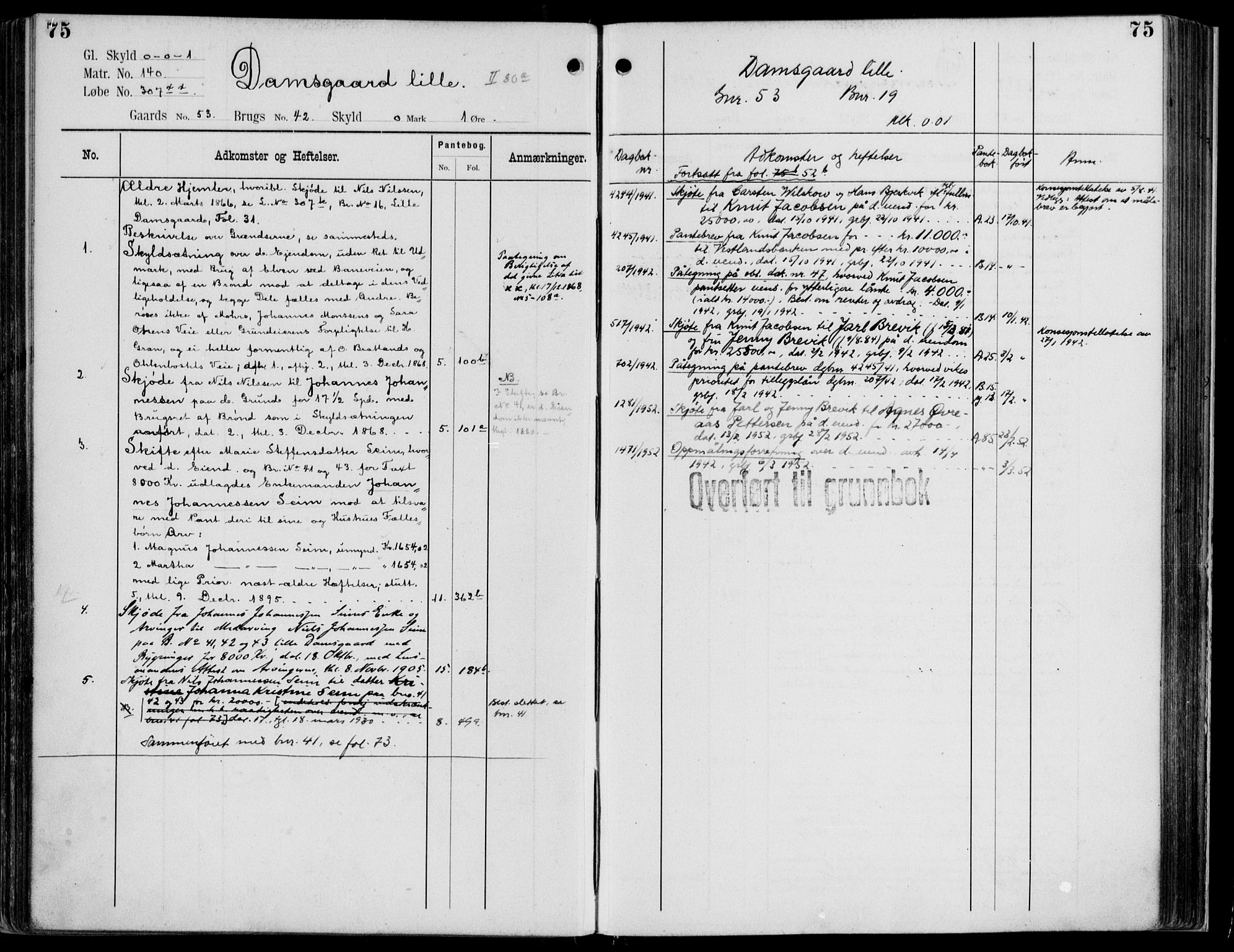 Midhordland sorenskriveri, AV/SAB-A-3001/1/G/Ga/Gab/L0113: Panteregister nr. II.A.b.113, s. 75