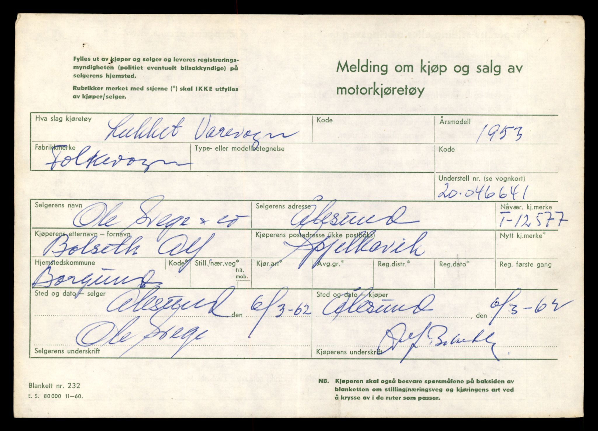 Møre og Romsdal vegkontor - Ålesund trafikkstasjon, AV/SAT-A-4099/F/Fe/L0034: Registreringskort for kjøretøy T 12500 - T 12652, 1927-1998, s. 1472